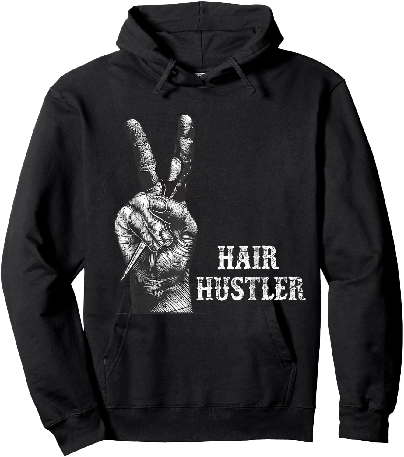 Hairdresser Cosmetology Barber Gift Hairstylist Hoodie - Hoodie | Black