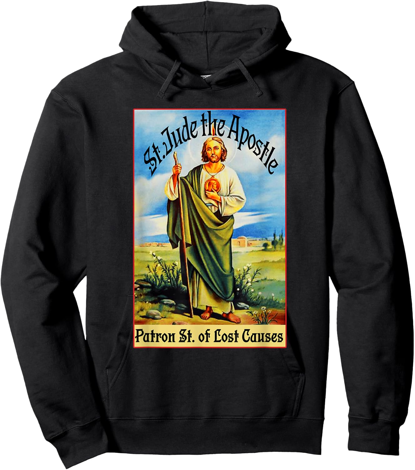 St. Jude the Apostle of Jesus Lost Causes Patron Saint Hoodie - Hoodie | Black