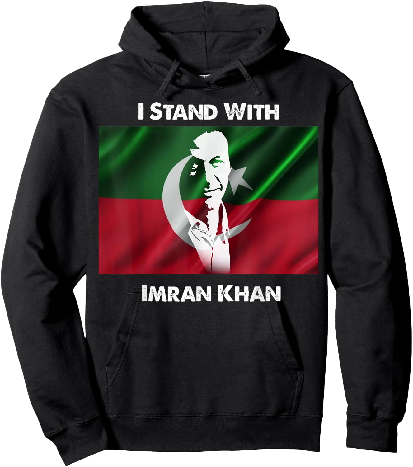 Imran Khan Absolutely Not PTI Pakistan Prime Minister Hoodie - Hoodie | Black