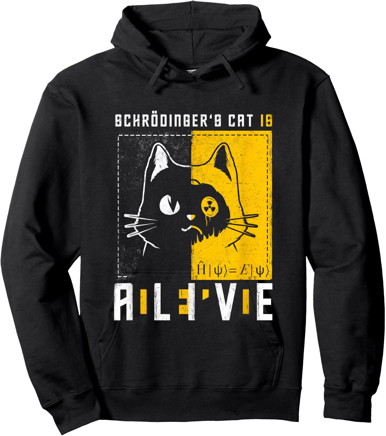 Schrodinger's Cat is Dead and Alive Quantum Physics Hoodie - Hoodie | Black