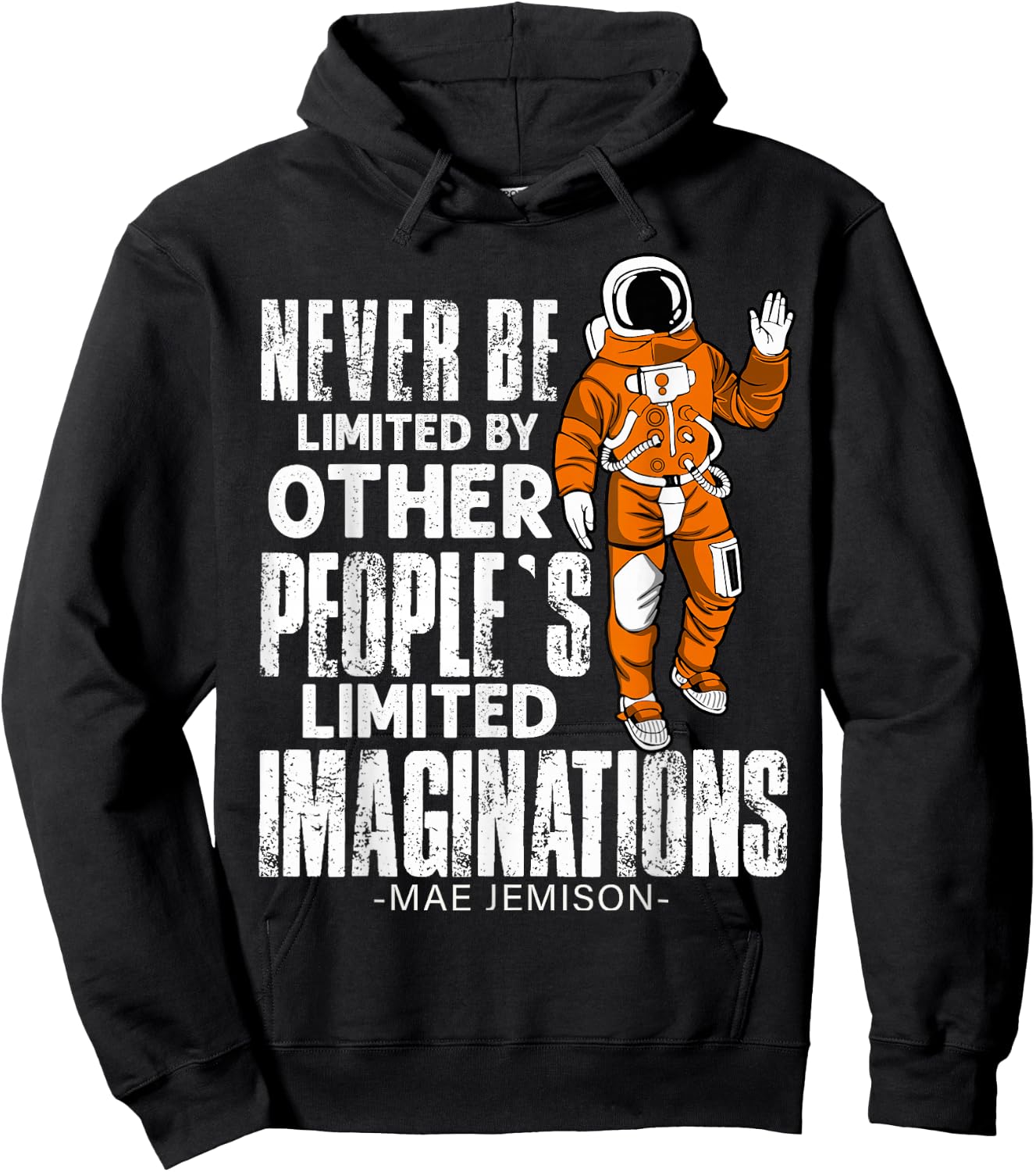 Mae Jemison First African American Black Woman Astronaut Hoodie - Hoodie | Black