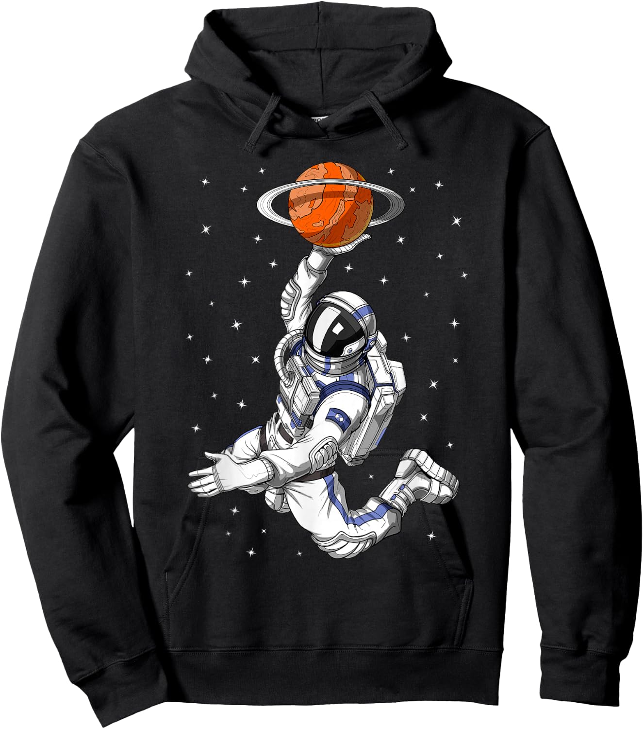 Space Astronaut Basketball Player Hoodie - Hoodie | Black