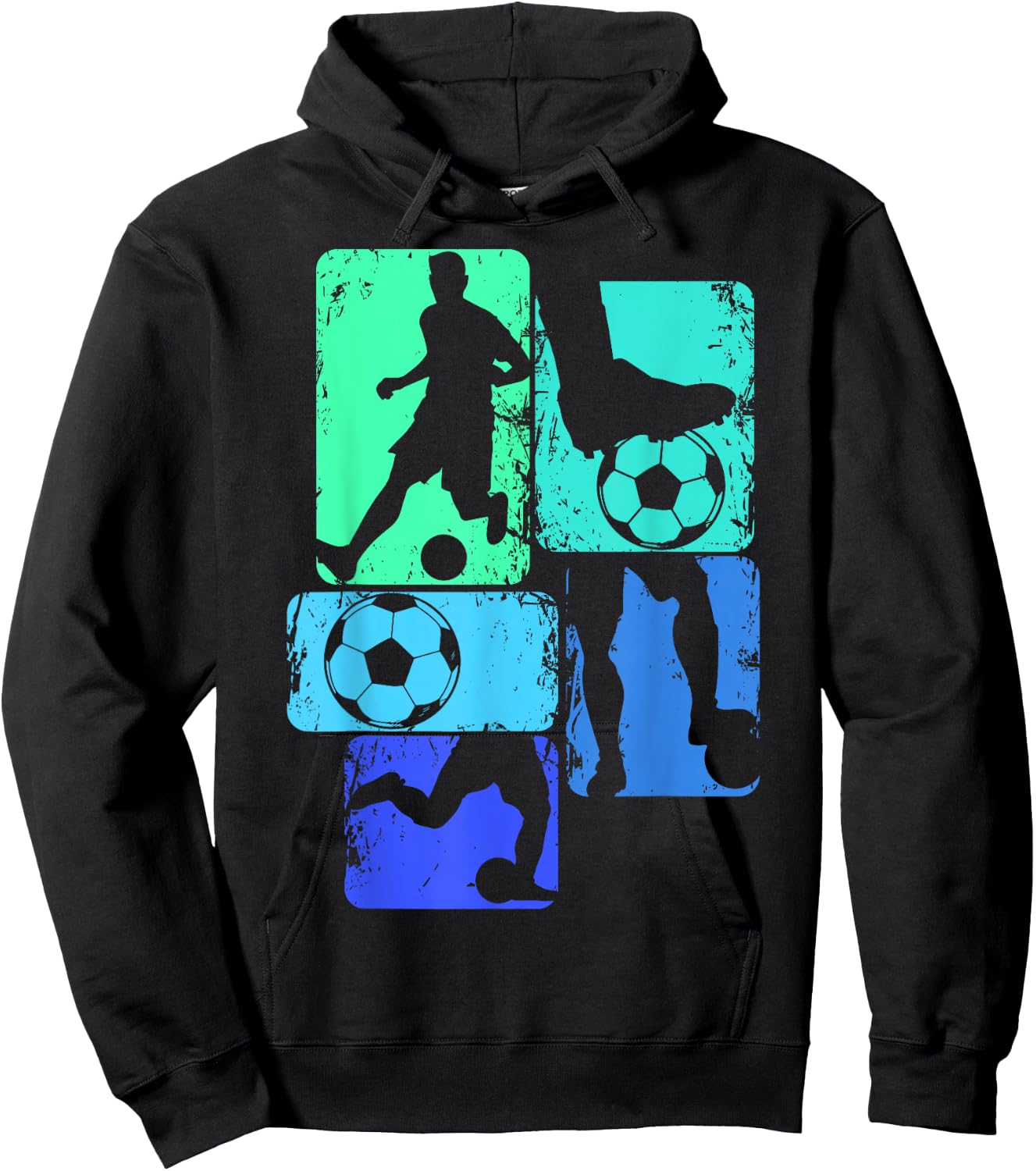 Soccer Player Boys Kids Youth Men Hoodie - Hoodie | Black