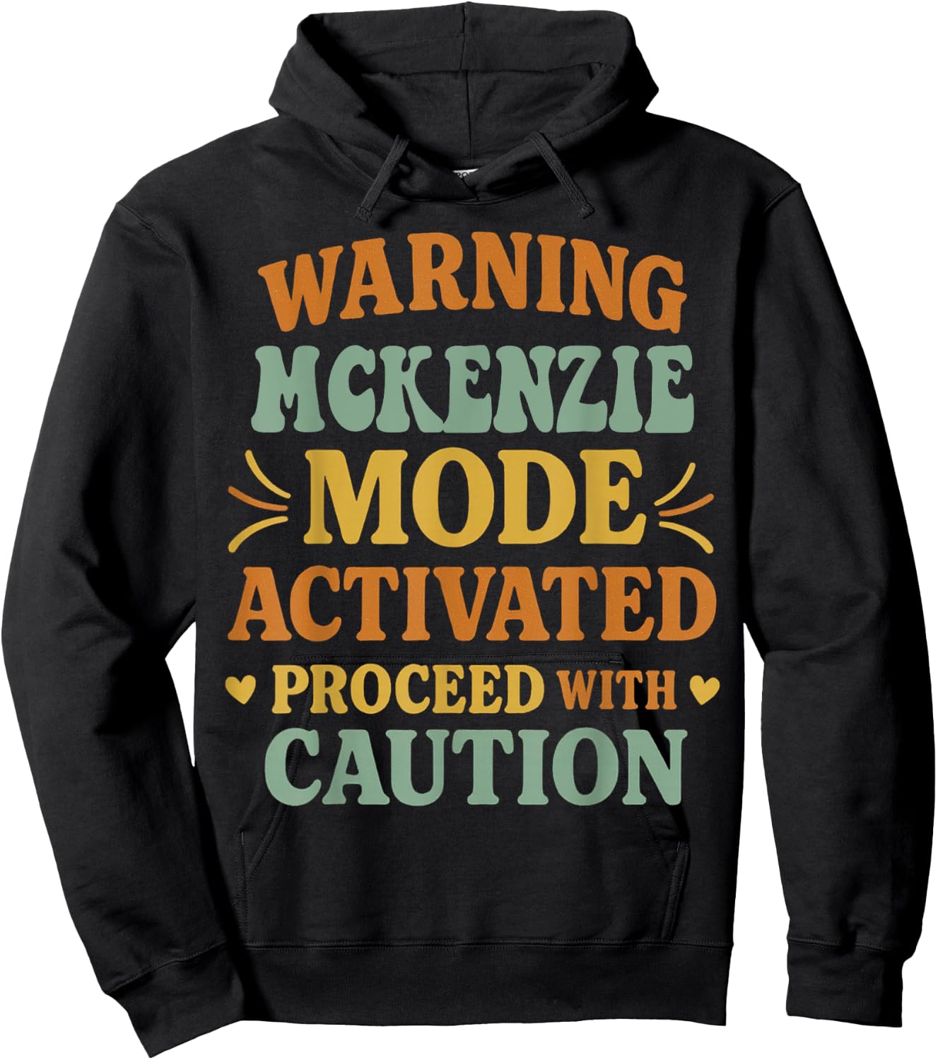 MCKENZIE Personalized Women's Gift Custom MCKENZIE Hoodie - Hoodie | Black