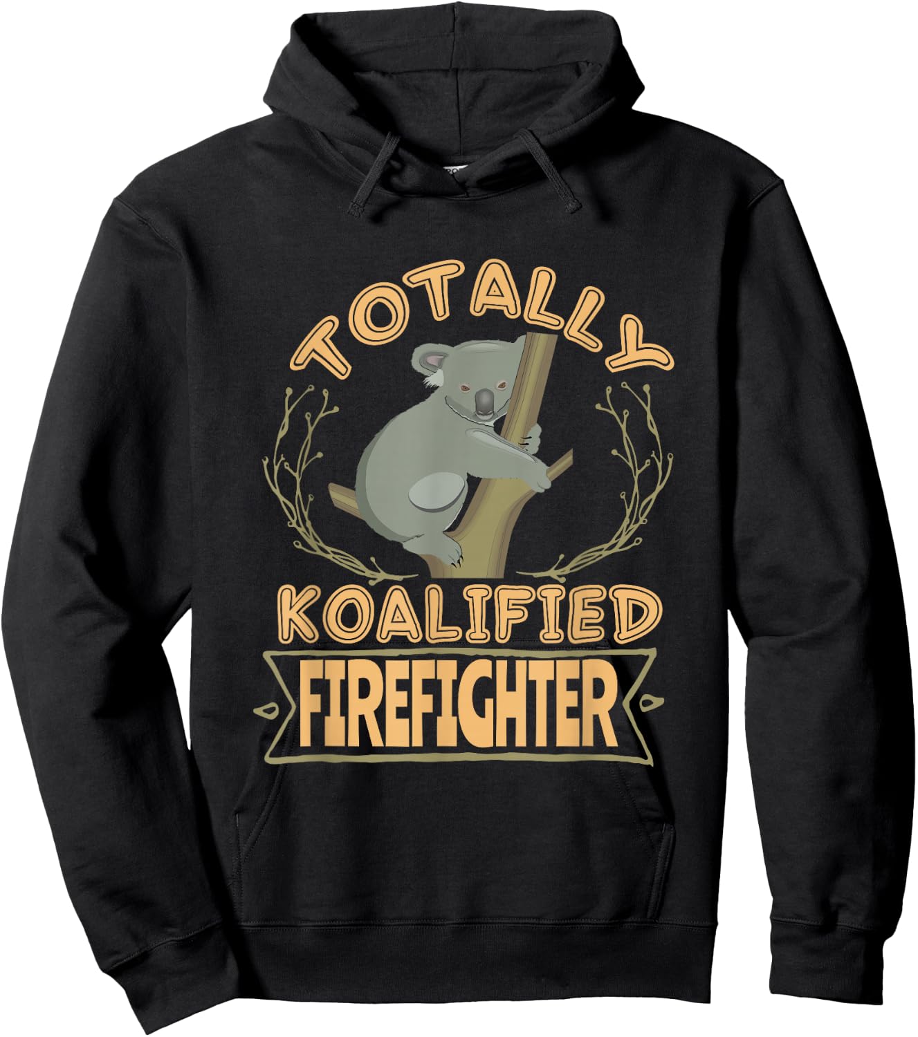 Totally Koalified Firefighter Australia Traveller Hoodie - Hoodie | Black