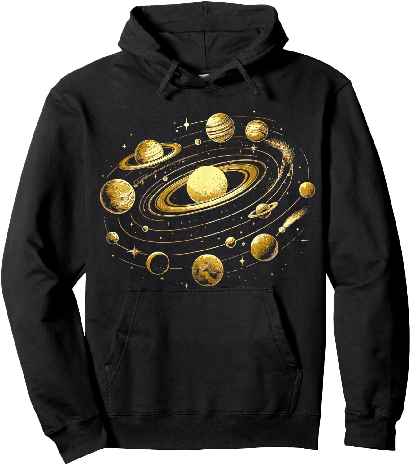 Solar System Planets Space Science Galaxy Astrology Hoodie - Hoodie | Black