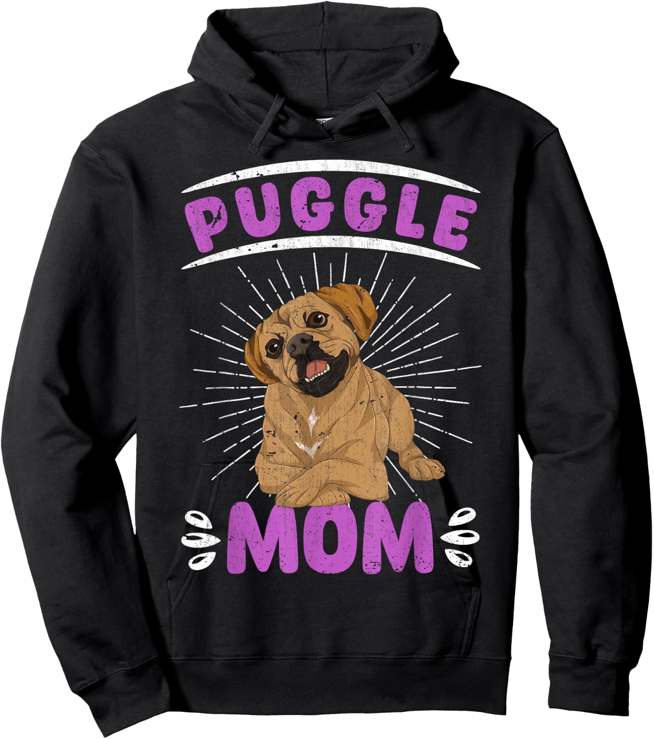 Dog Lover Puggle Mom Dog Owner Mothers Day Pet Owner Puggle Hoodie - Hoodie | Black