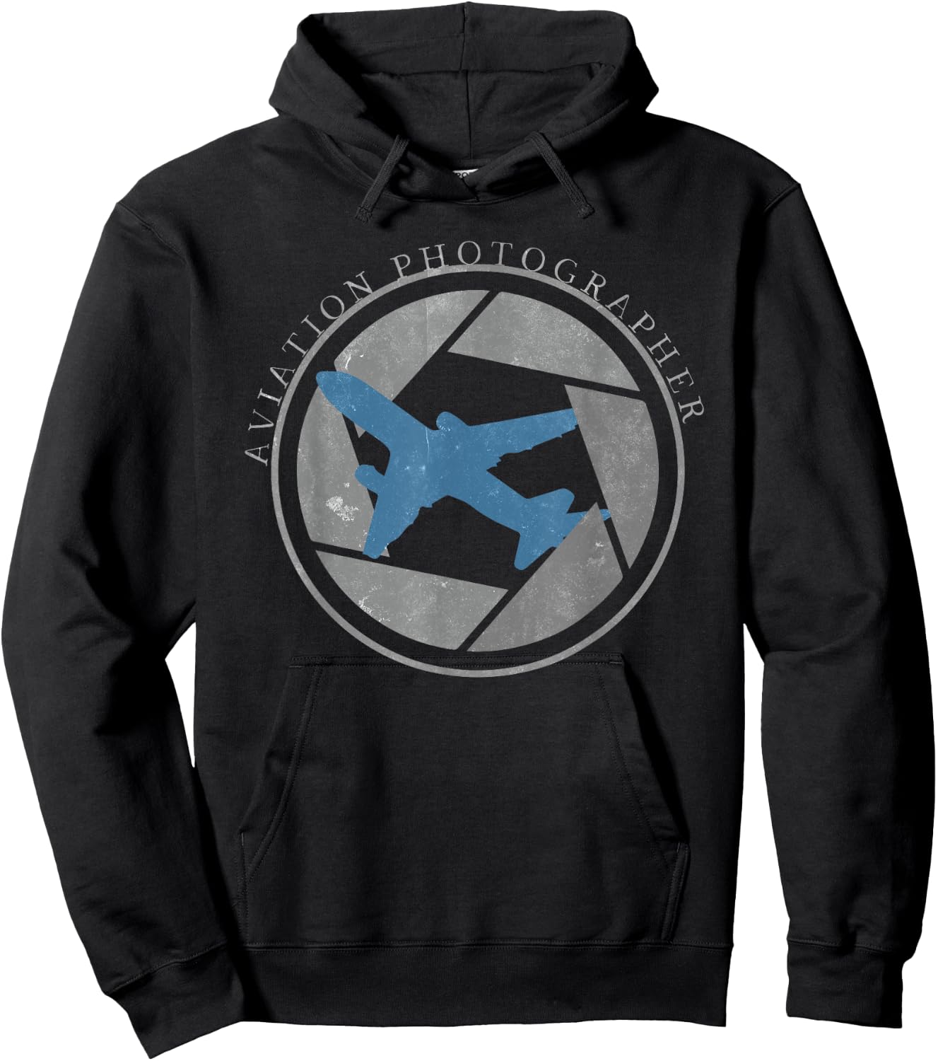 Aviation Photographer | Camera Shutter Airliner Hoodie - Hoodie | Black