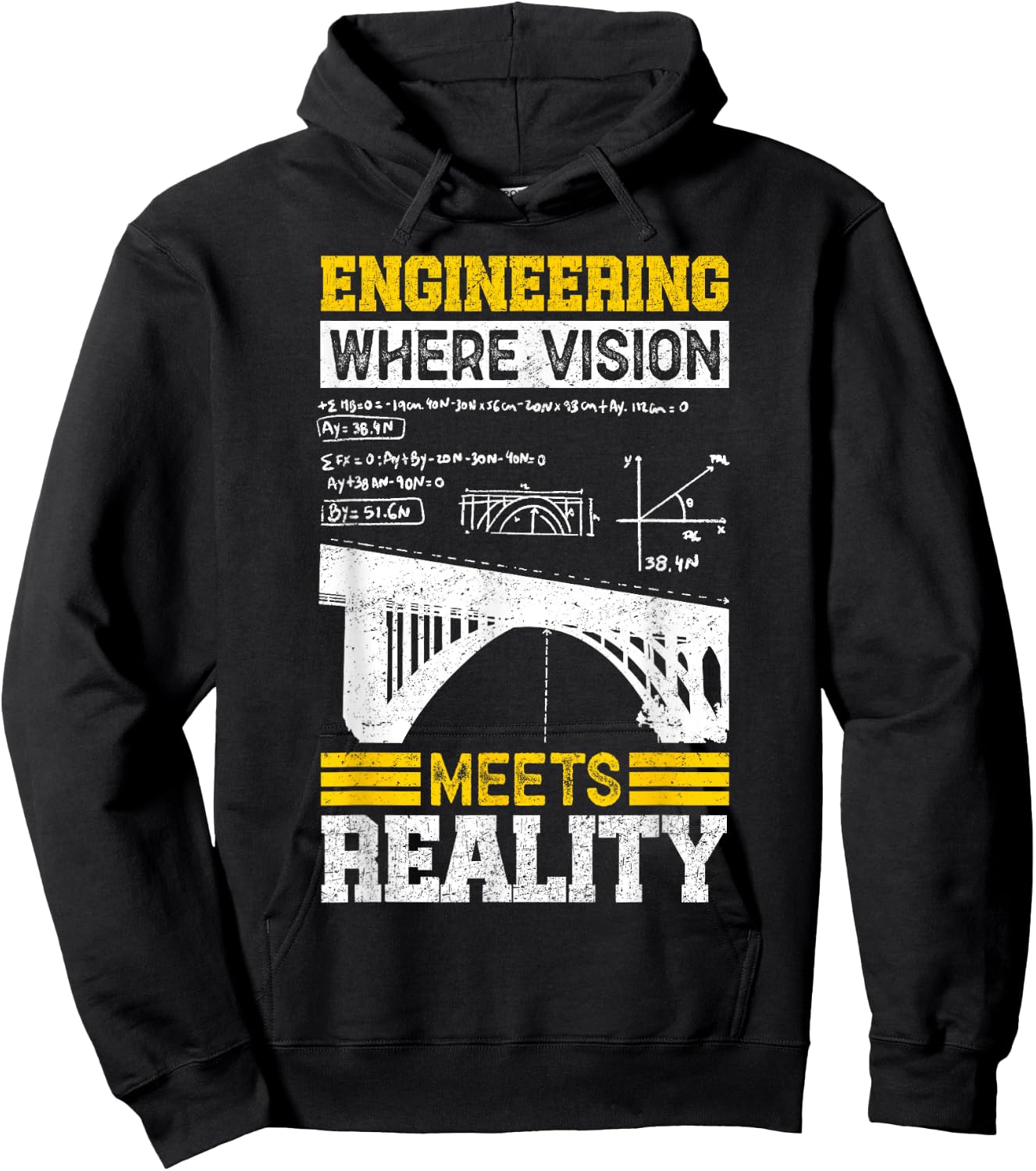 Civil Engineer Design Men Student Woman Mechanical Hoodie - Hoodie | Black