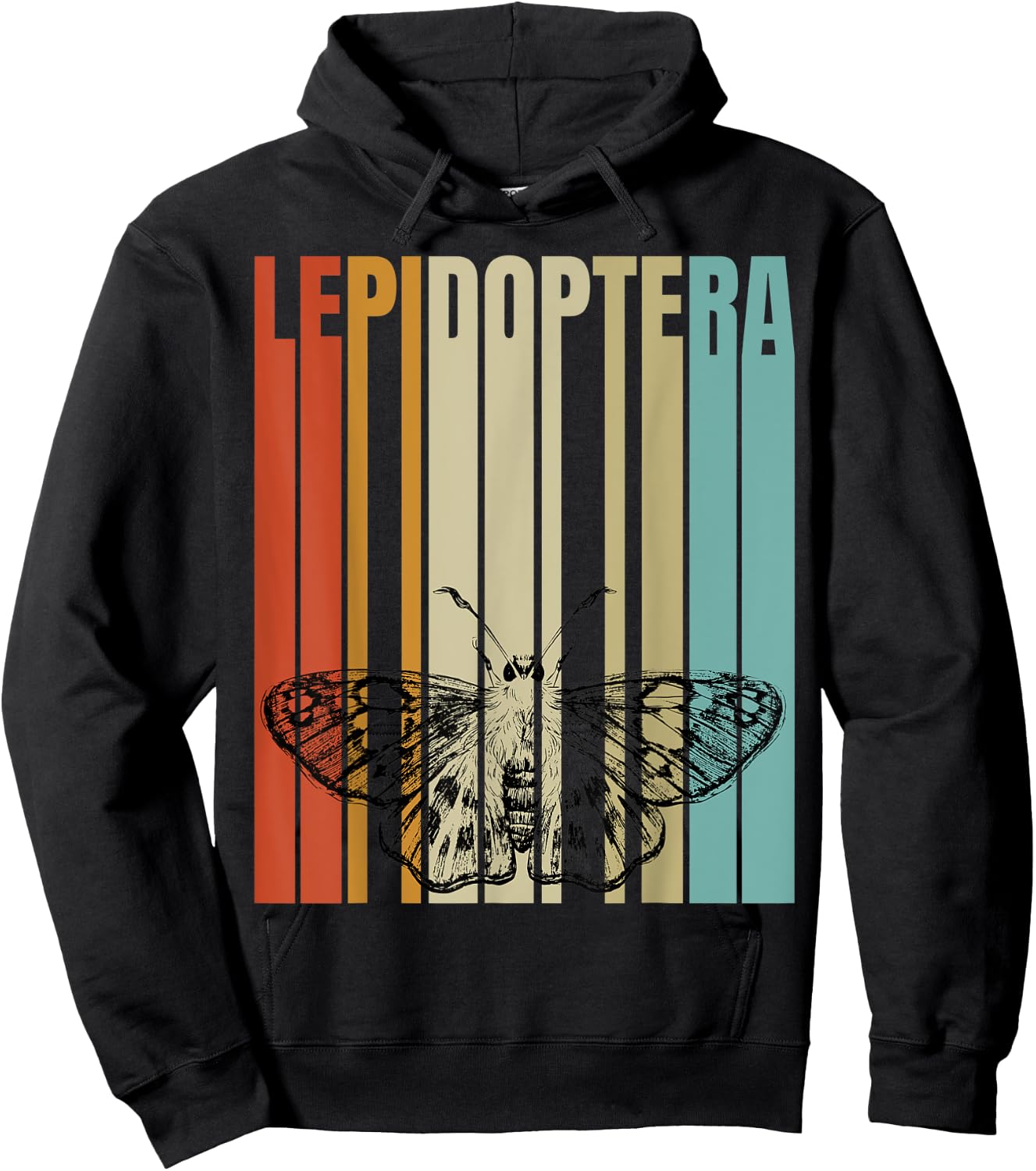 Retro Lepidoptera Hoodie - Hoodie | Black