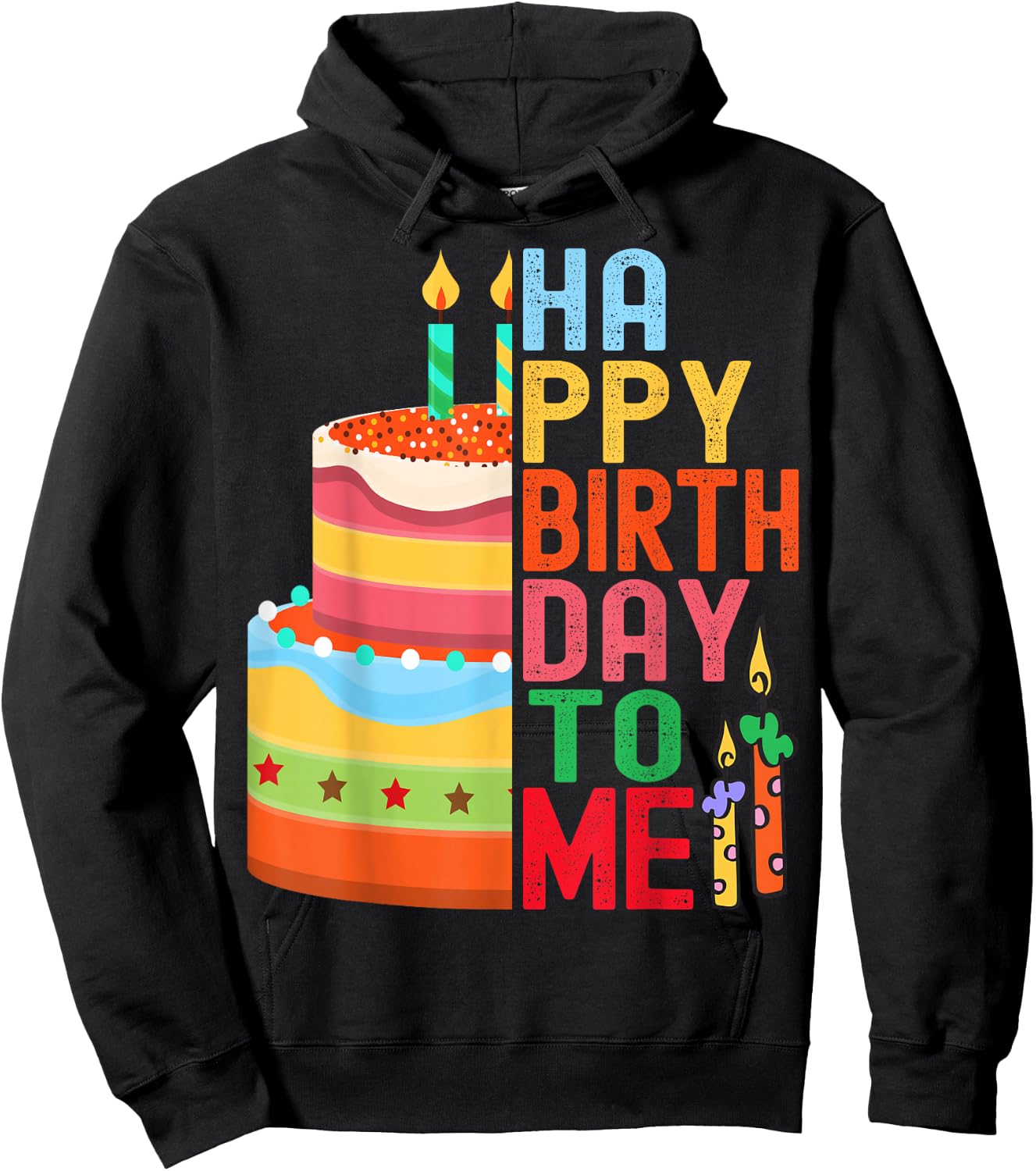Happy Bday Celebrations Co Women Men kids Happy Birthday To Me - Birthday Party Celebration Design Hoodie - Hoodie | Black