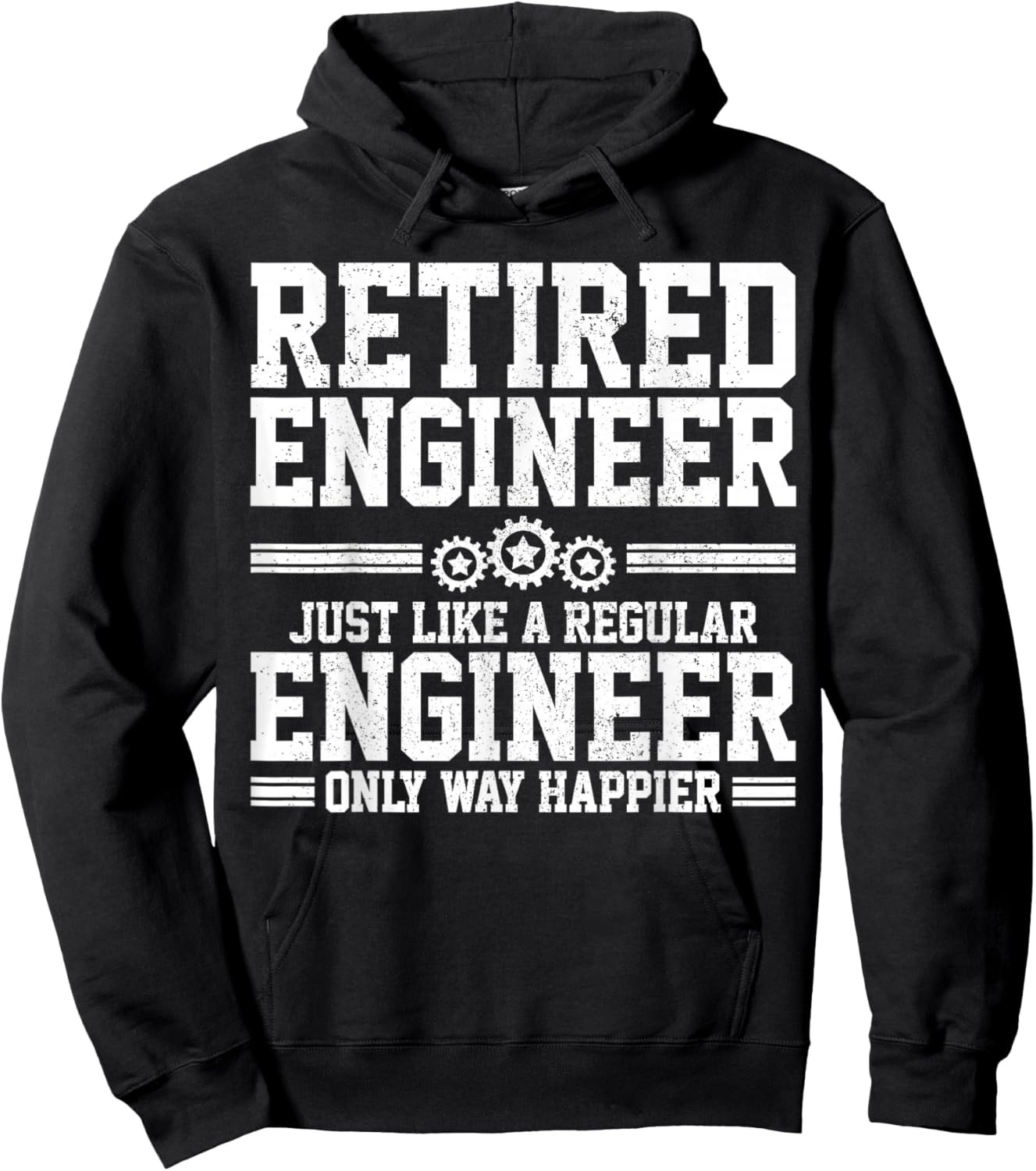 Retired Engineer Engineering Funny Saying Retirement Gift Hoodie - Hoodie | Black