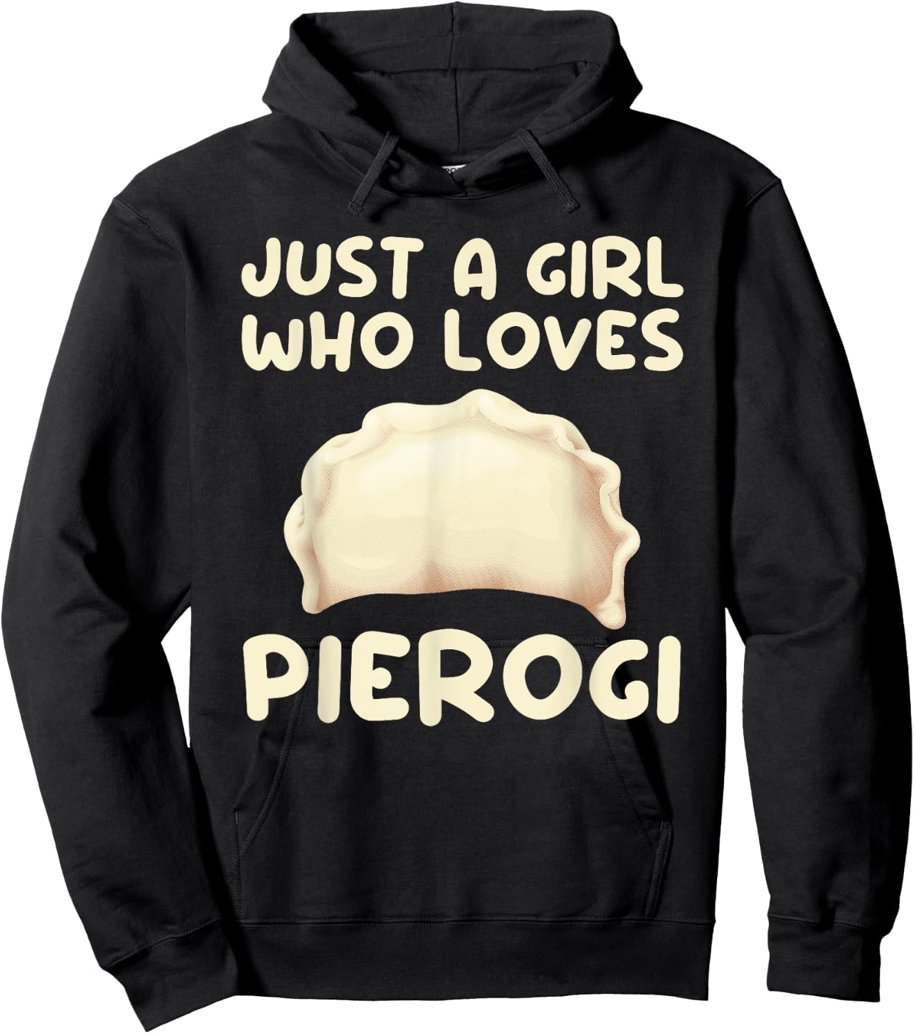 Cool Pierogi Art Girls Women Kids Pierogi Polish Food Lovers Hoodie - Hoodie | Black