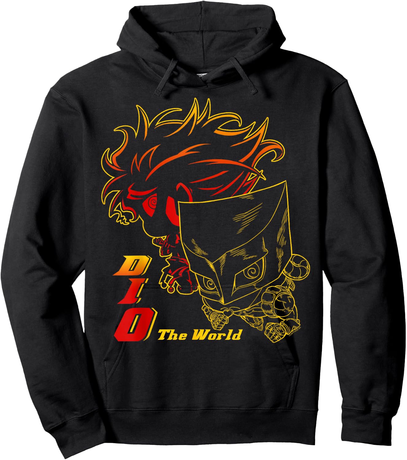 JoJo's Bizarre Adventure Part 3 DIO & The World Chibi Anime Hoodie - Hoodie | Black
