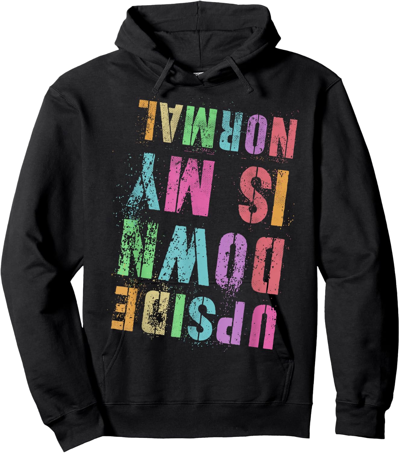 UPSIDE DOWN IS MY NORMAL Gymnastics Tumbling Gymnast Tumble Hoodie - Hoodie | Black