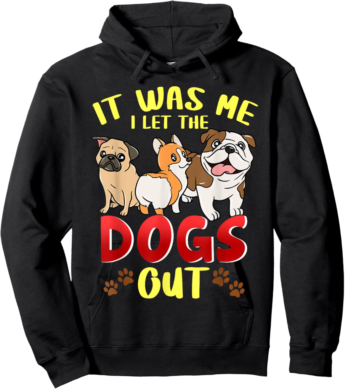 It Was Me I Let The Dogs Out Dog Sitting Dogsitter Gift Hoodie - Hoodie | Black