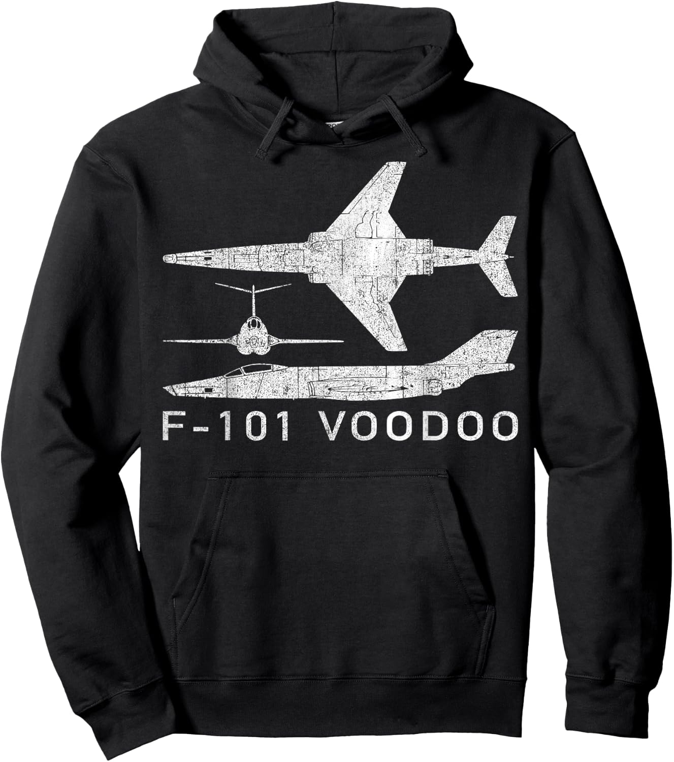 F-101 Voodoo Supersonic Jet Fighter Plane Gift Hoodie - Hoodie | Black