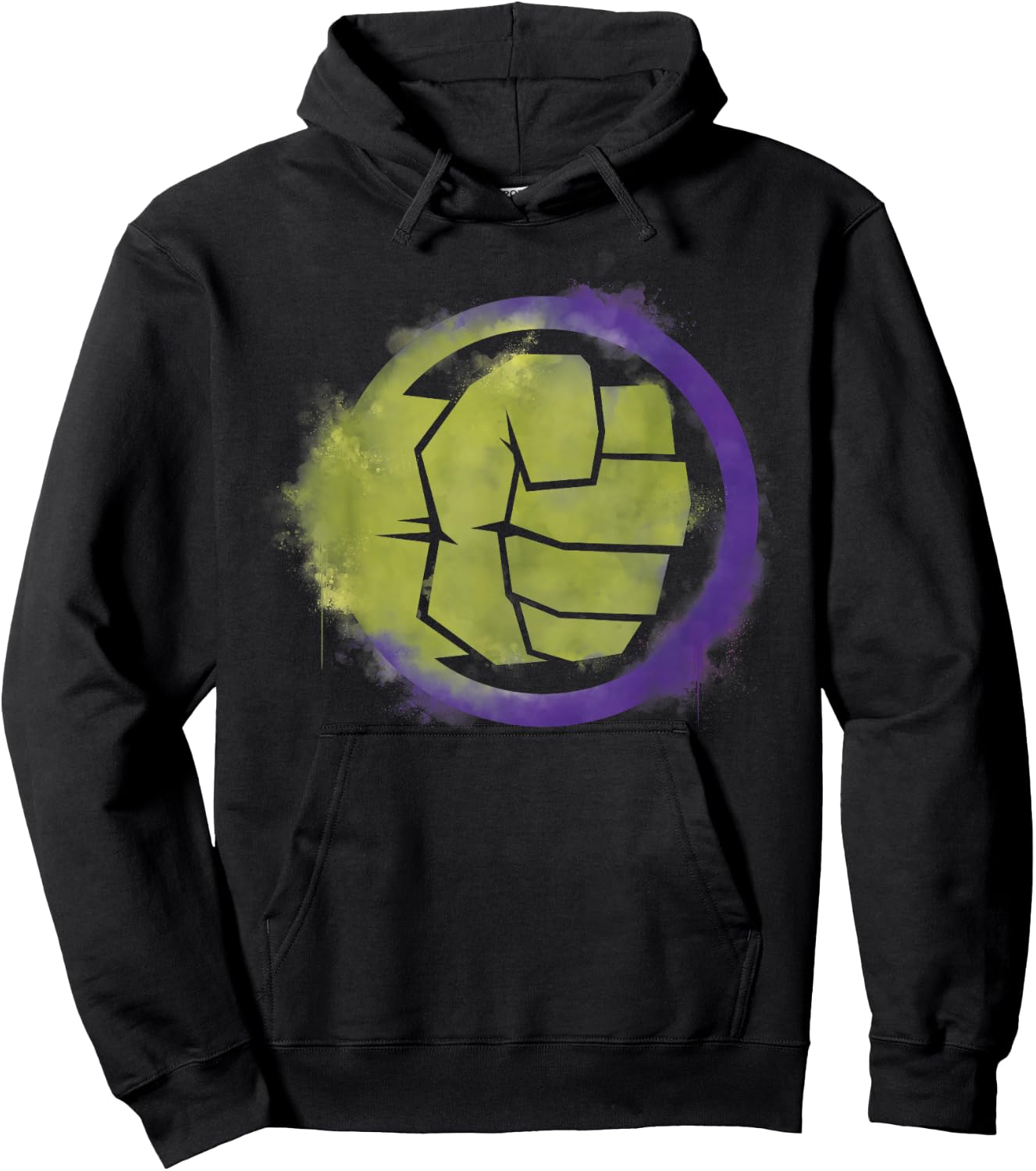Marvel Avengers Endgame Hulk Spray Paint Logo Hoodie - Hoodie | Black