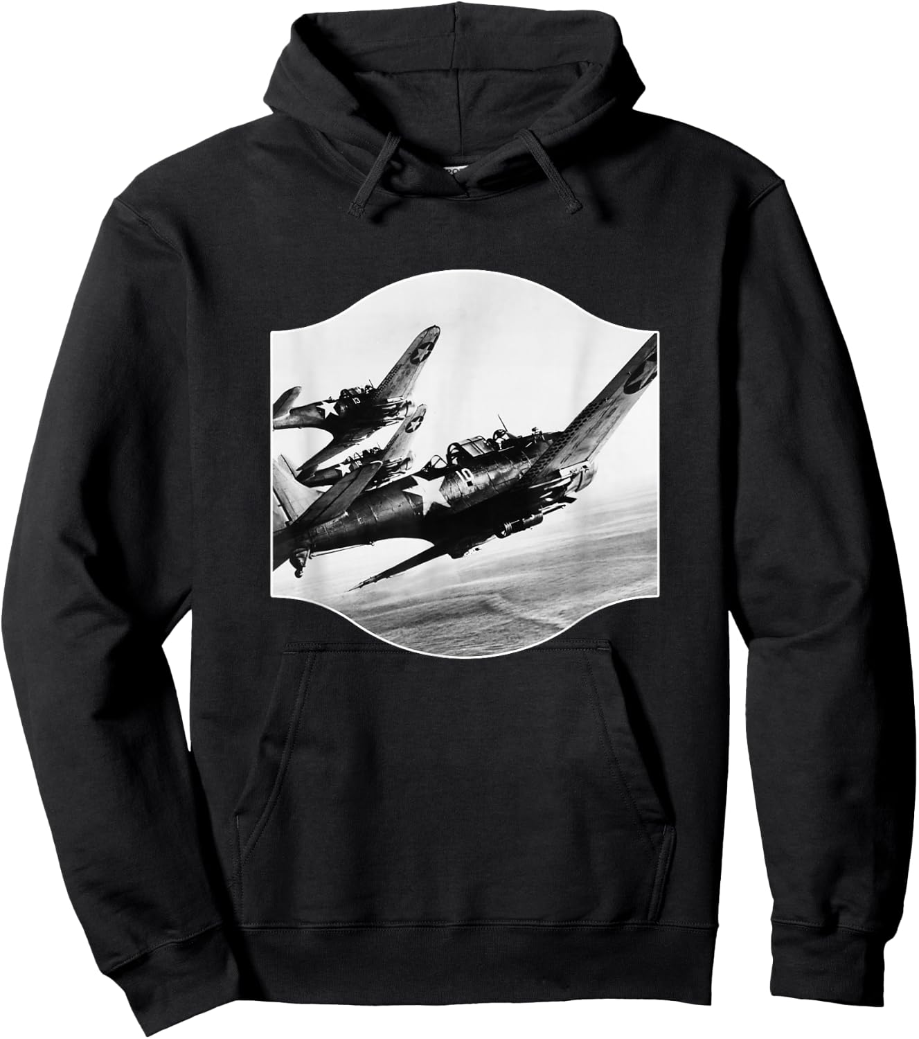 Douglas SBD-Dauntless WWII Fighter Plane USA History Hoodie - Hoodie | Black