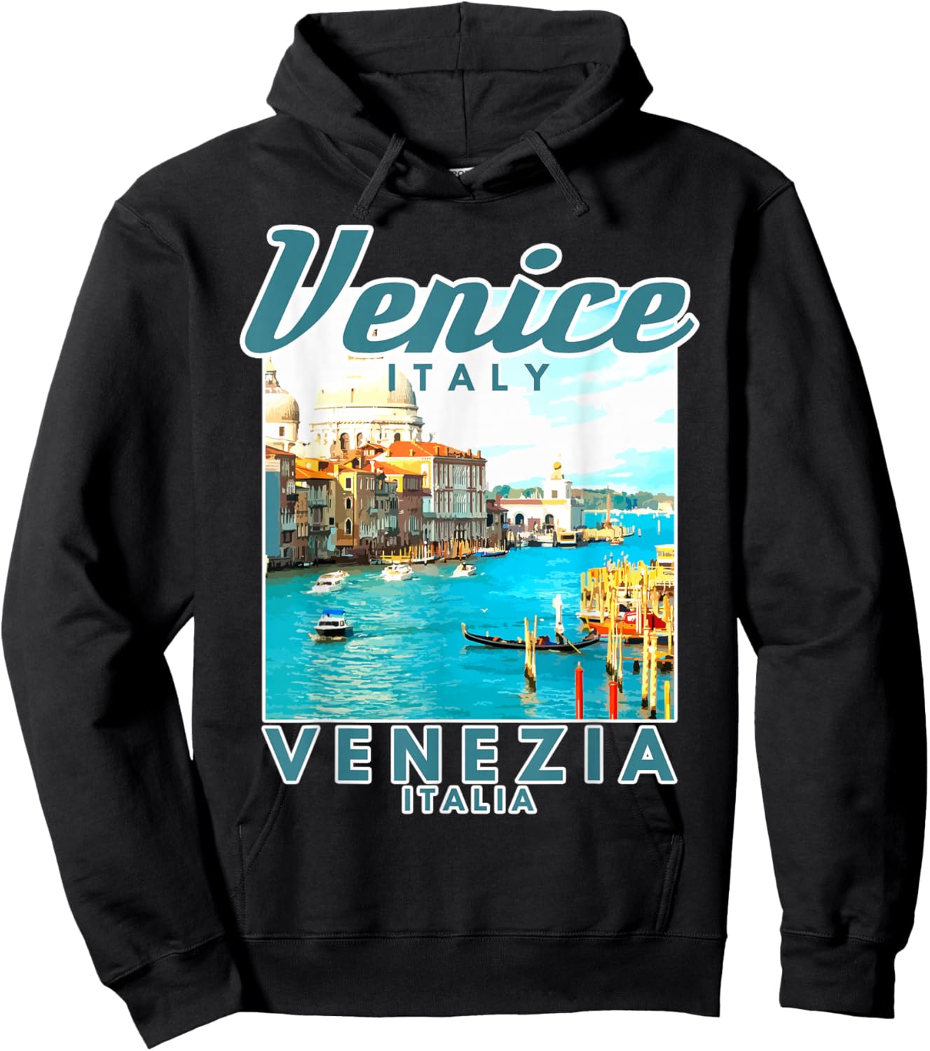 Venice Italy Venezia Italia Italian Souvenir Hoodie - Hoodie | Black