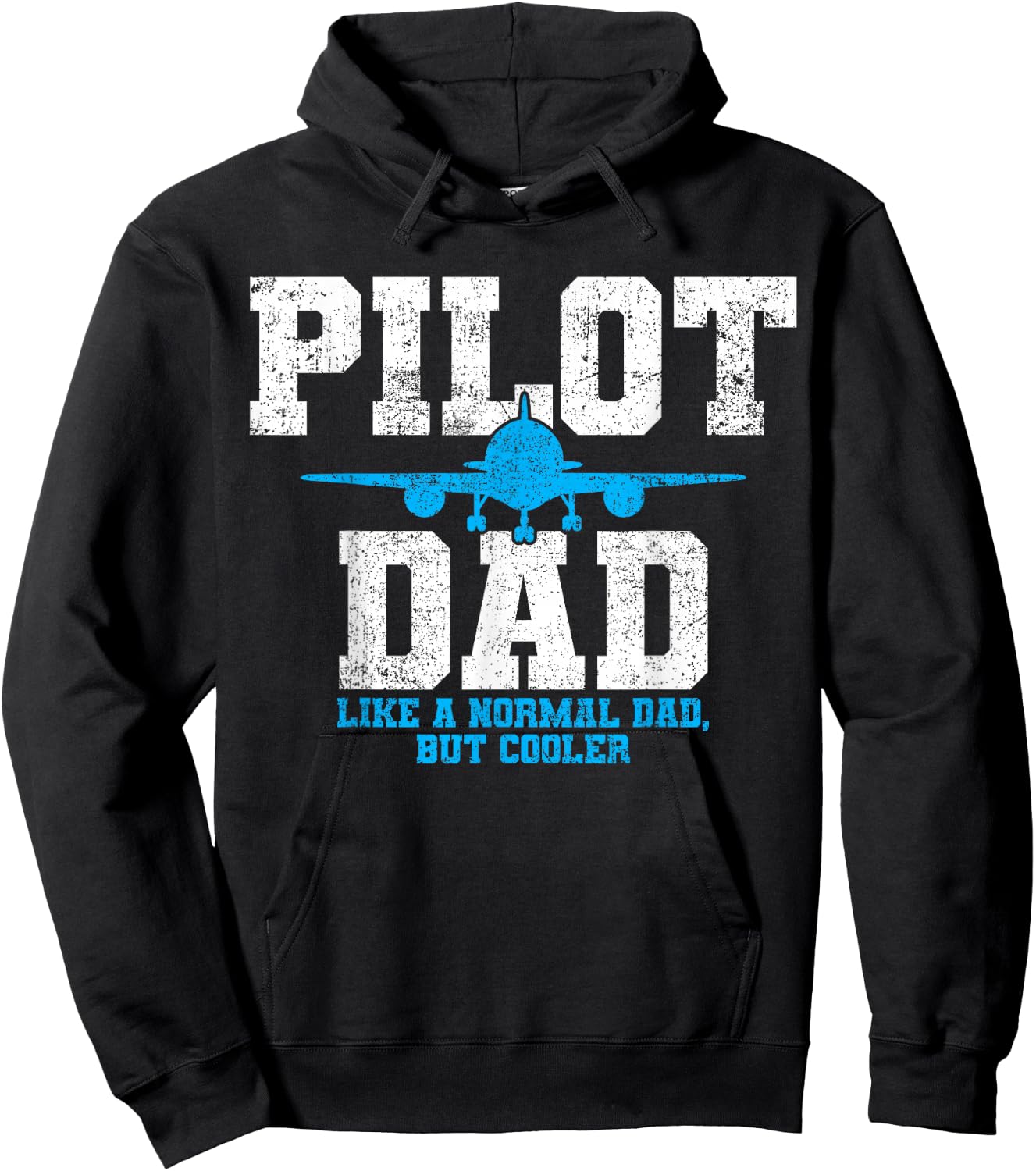 Pilot Dad Father Aviation Hoodie - Hoodie | Black