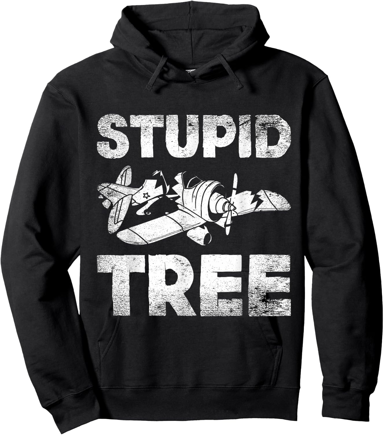 Stupid Tree RC Plane RC Airplane Model Airplane Hoodie - Hoodie | Black