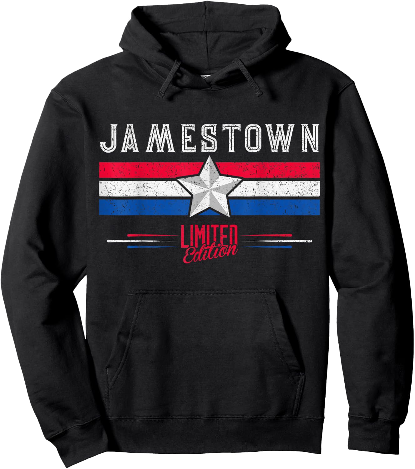 Jamestown Retro Vintage Shirt Gift Women Men Kids Hoodie - Hoodie | Black