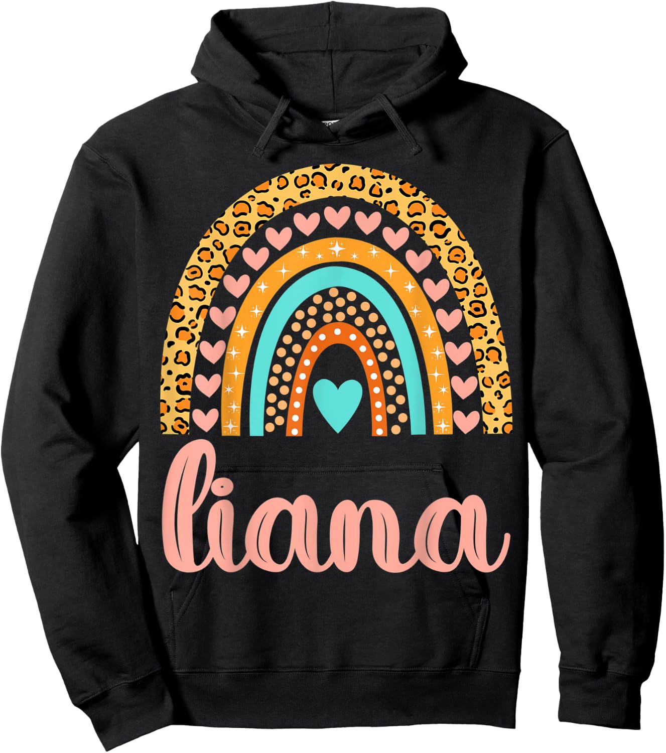 Liana Liana Name Birthday Shirt Gift Hoodie - Hoodie | Black