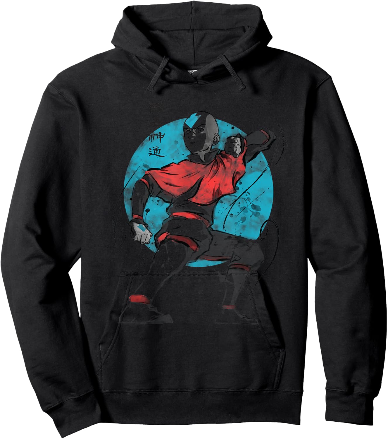 The Last Airbender Aang Air Signs Hoodie - Hoodie | Black