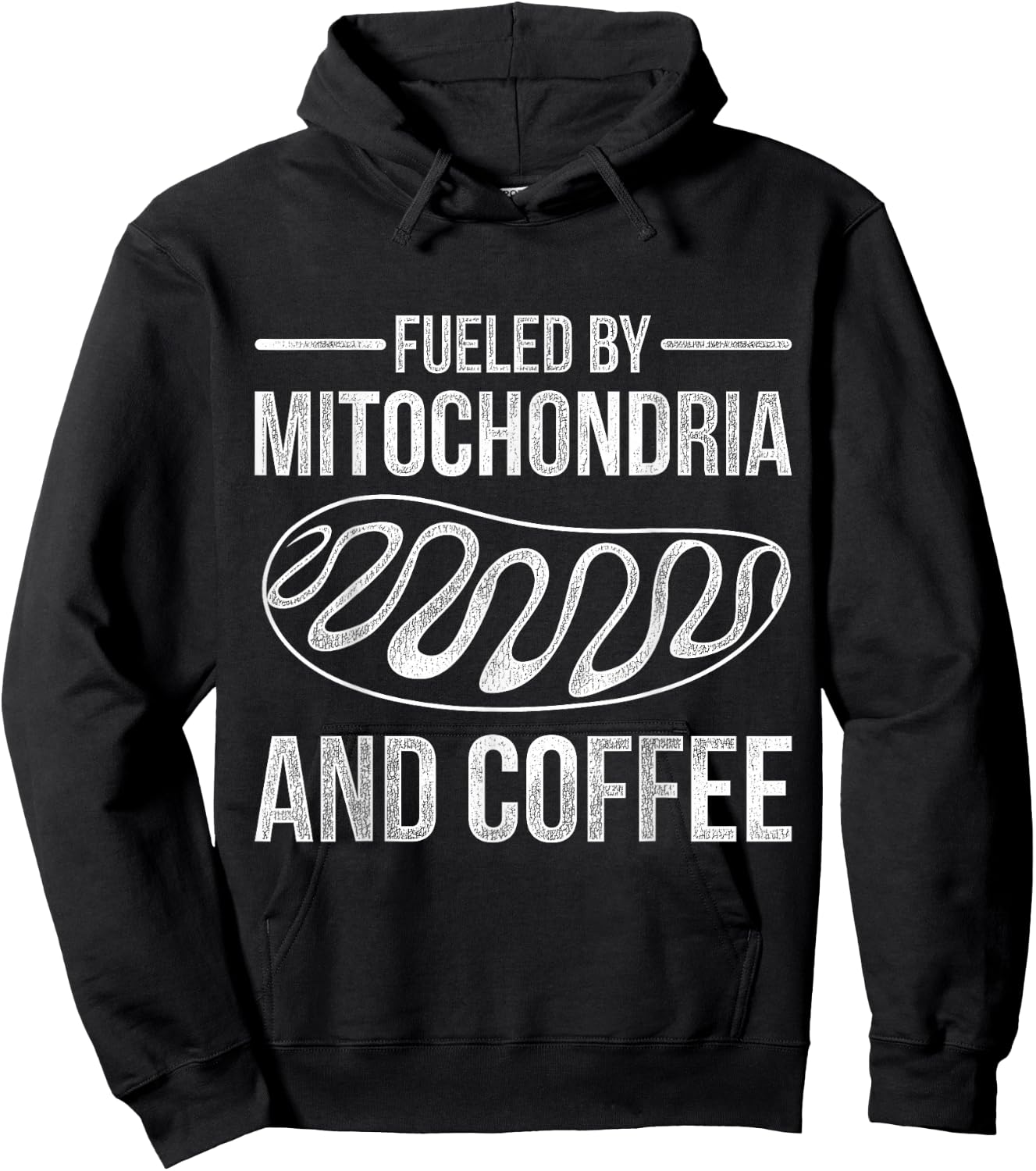 Fueled By Mitochondria And Coffee Biology Hoodie - Hoodie | Black