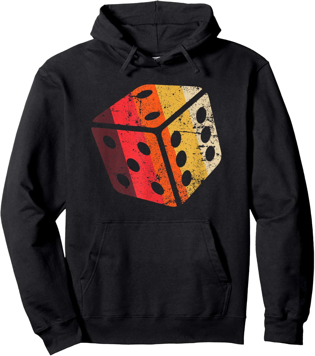 Board Game Dice Shirt RPG Geek Nerd Boys Gift Retro Vintage Hoodie - Hoodie | Black