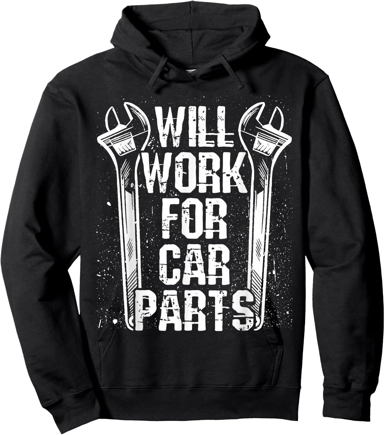 Will Work For Car Parts Auto Mechanic Hoodie - Hoodie | Black