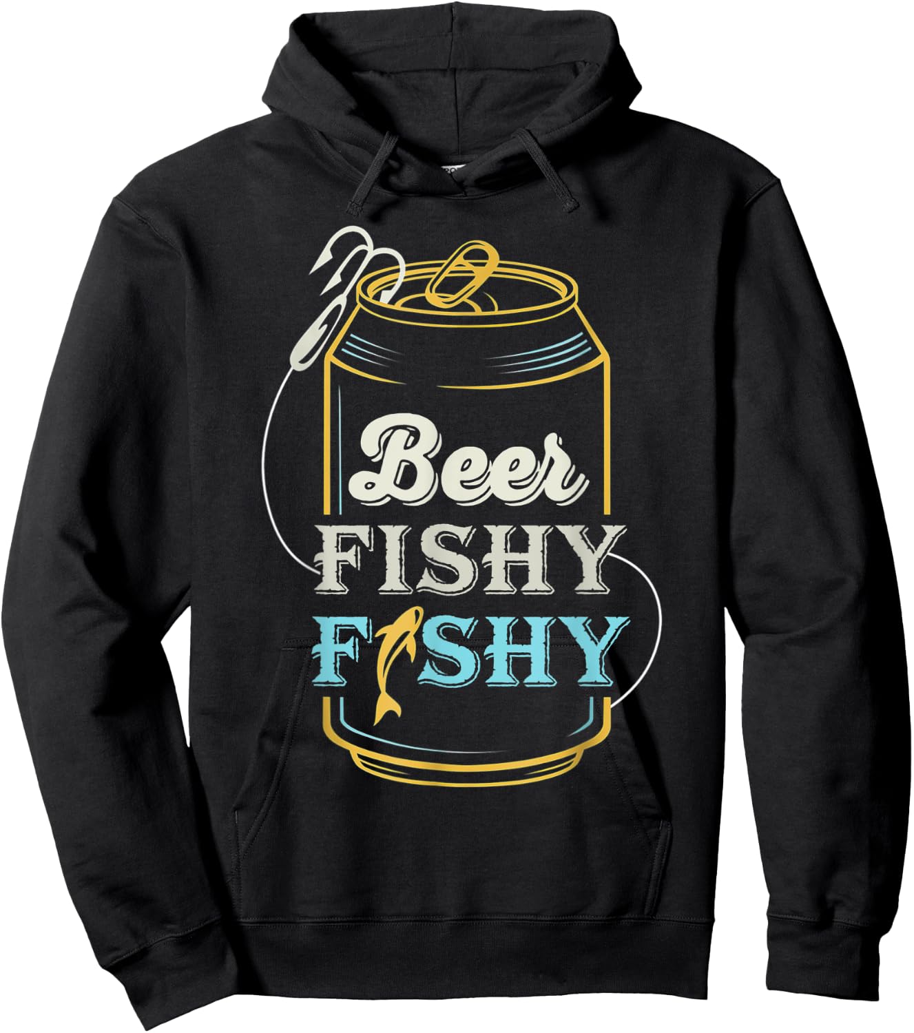 Beer Fishy Funny Fish Fisherman Fishing Lovers Hoodie - Hoodie | Black