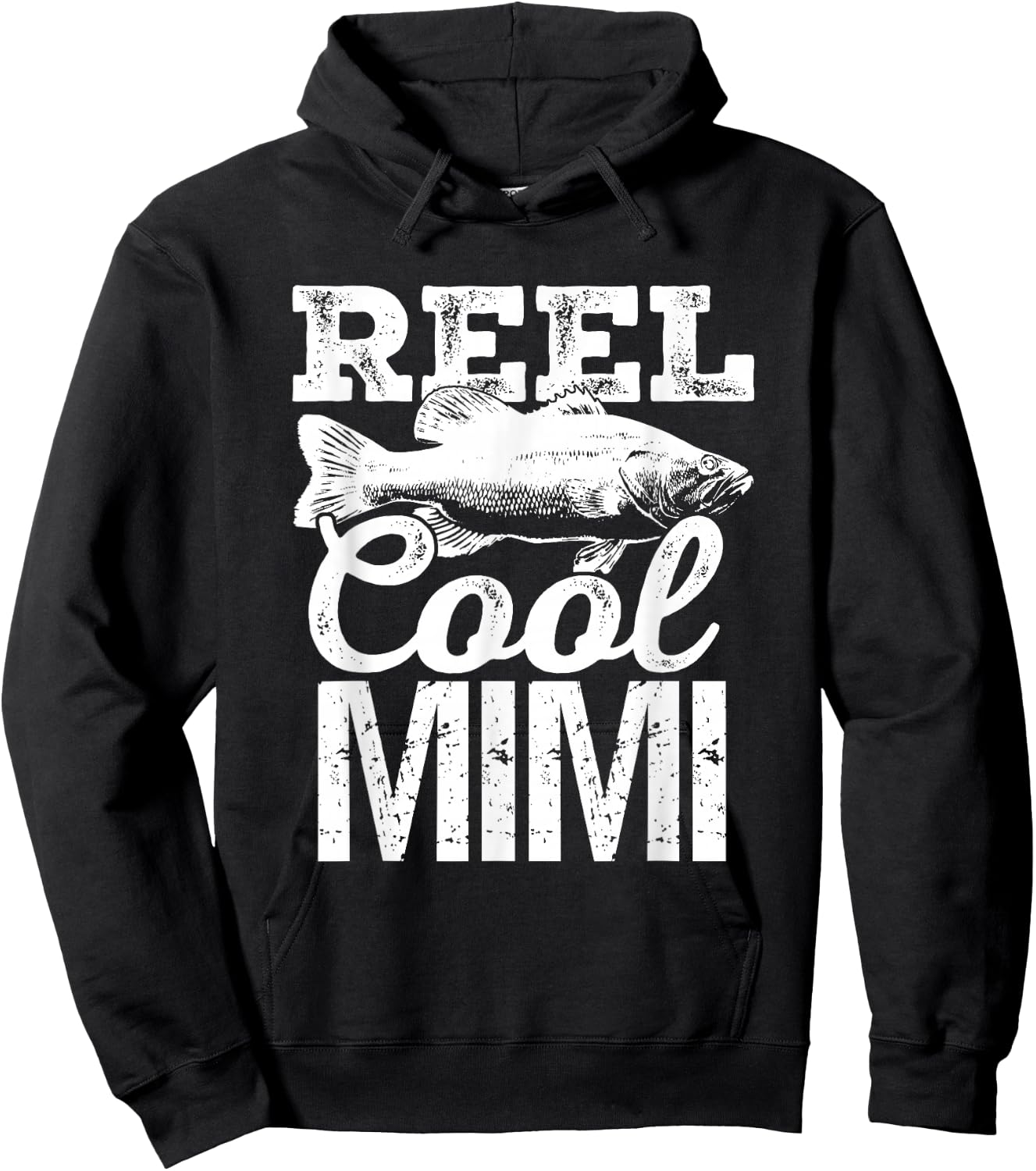 Reel Cool Mimi Fishing Outdoor Fisherman Hoodie - Hoodie | Black