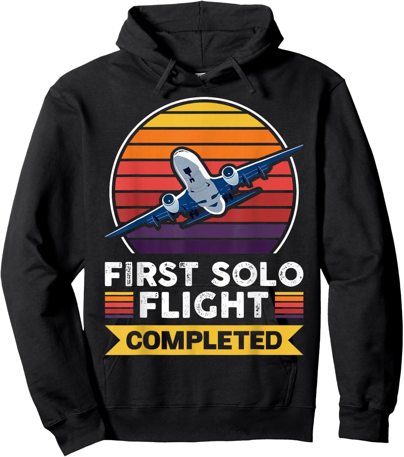 First Solo Flight Completed Hoodie - Hoodie | Black