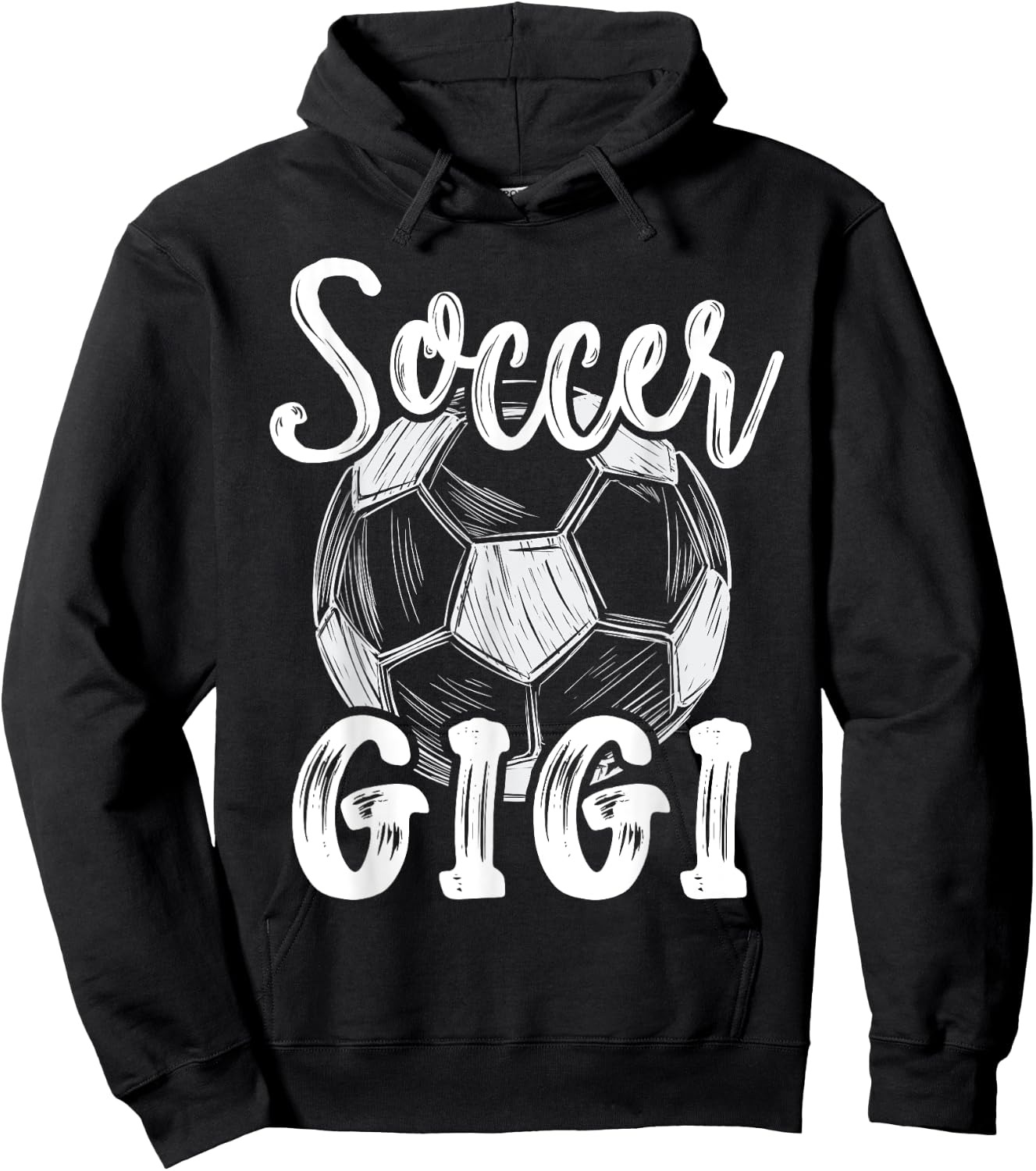 Soccer Gigi Women Family Matching Team Player Soccer Ball Hoodie - Hoodie | Black