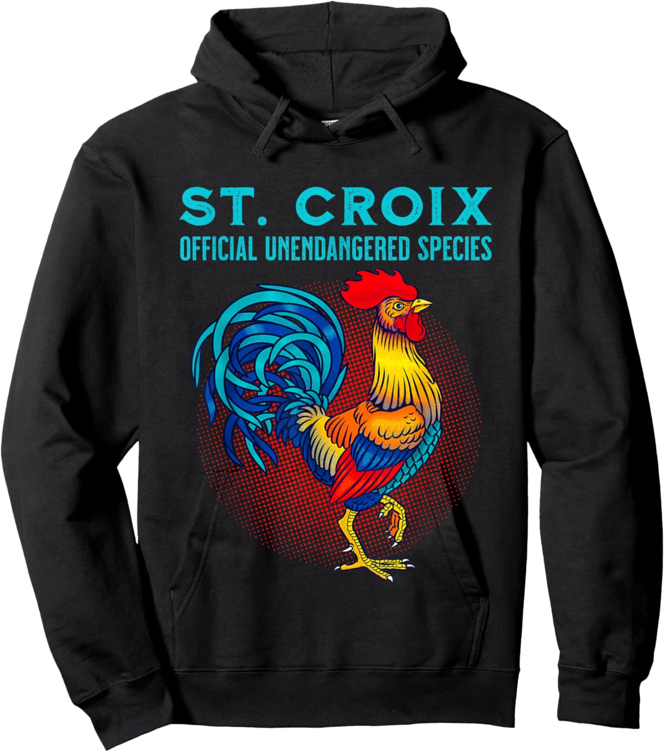 Saint Croix Official Unendangered Species Souvenir Hoodie - Hoodie | Black