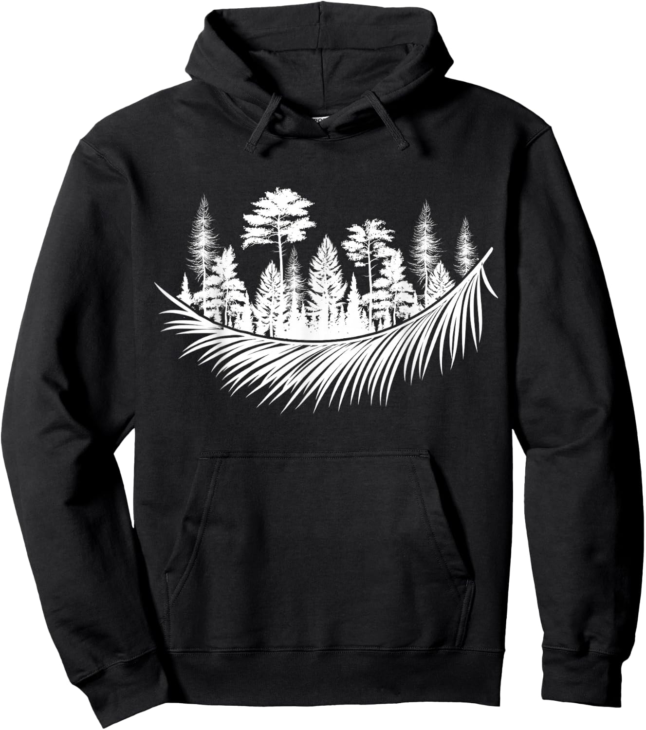 Nature Forest Plants Trees Camping Hiking Mountains Wildlife Hoodie - Hoodie | Black