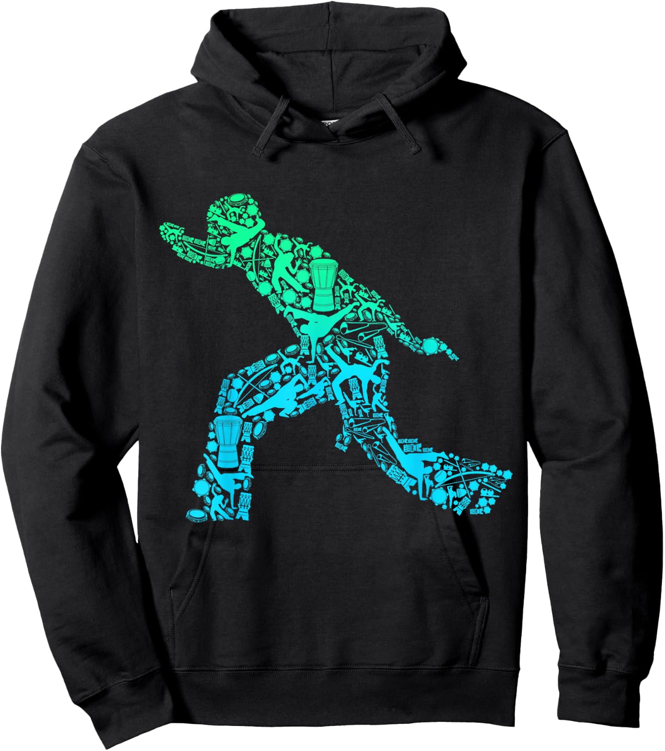 Capoeira Ginga Boys Children Men Hoodie - Hoodie | Black