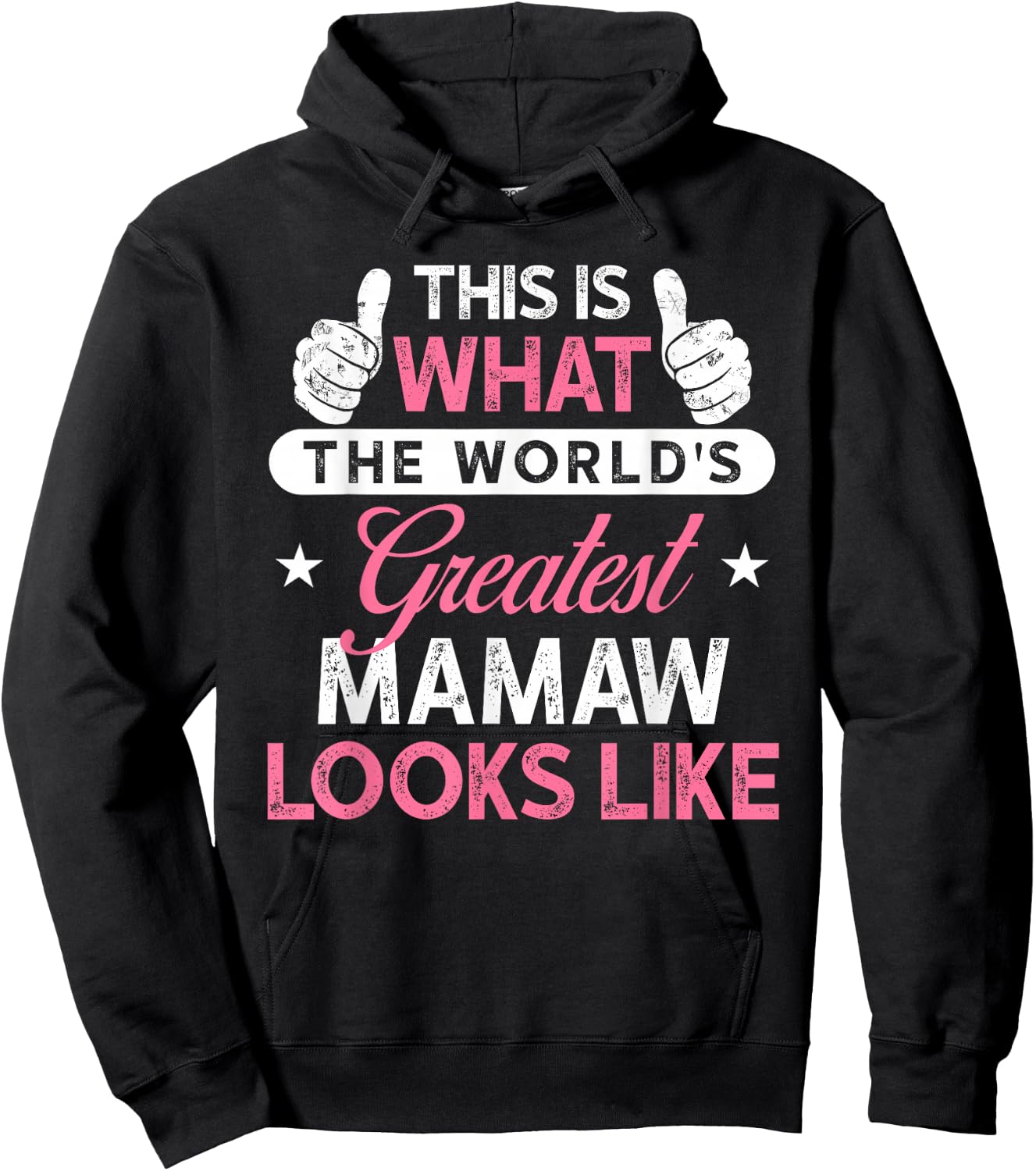 Mamaw Gift: World's Greatest Mamaw Hoodie - Hoodie | Black