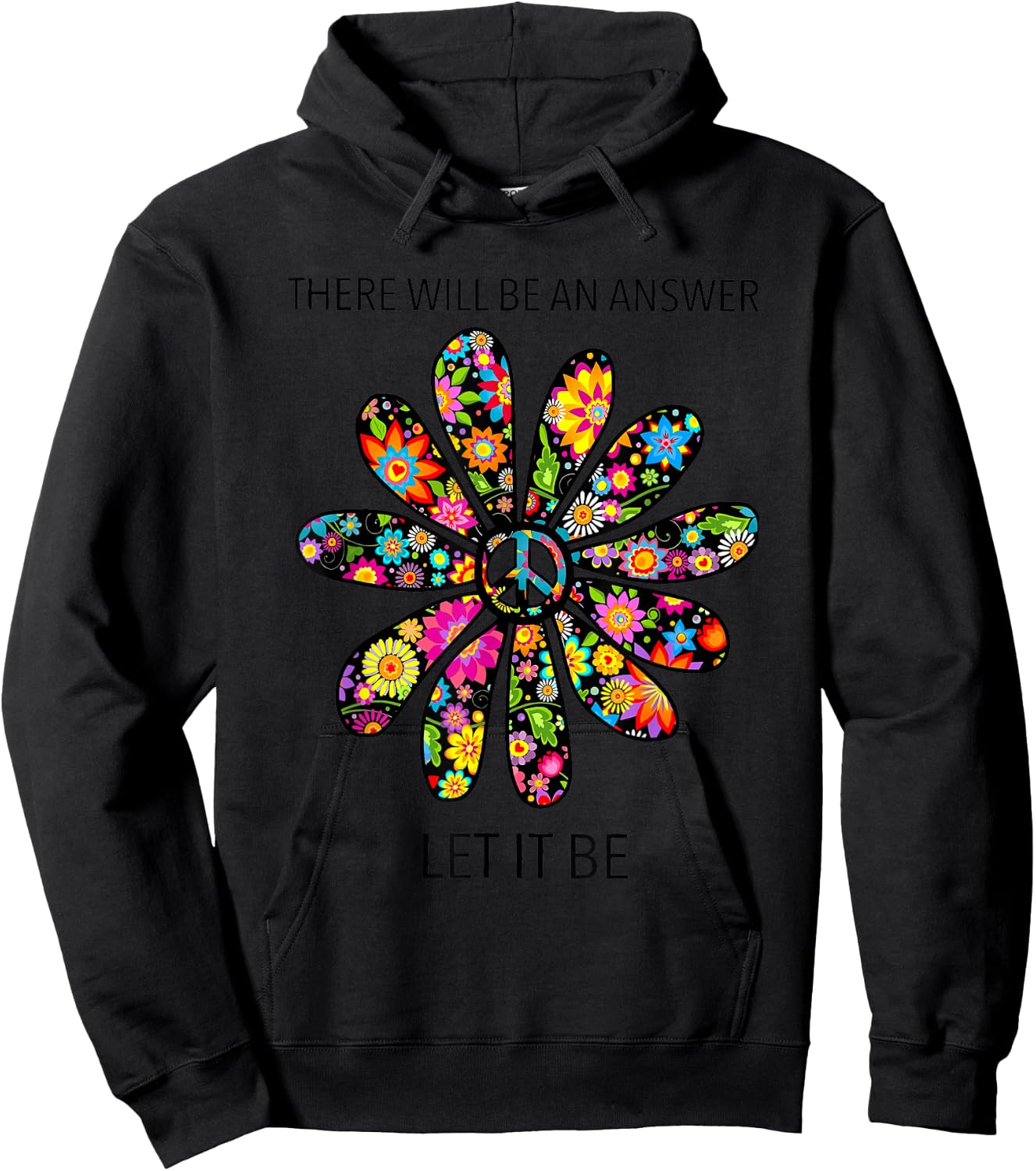 There Will Be A Answer Chrysanthemum Hipe Hoodie - Hoodie | Black