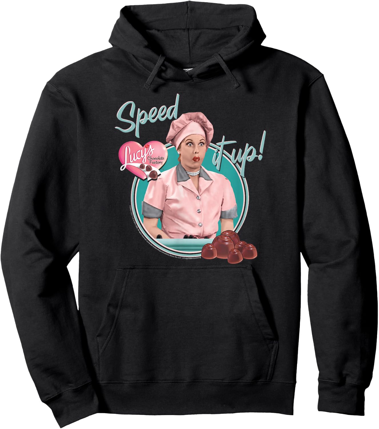 I Love Lucy Speed It Up Hoodie - Hoodie | Black