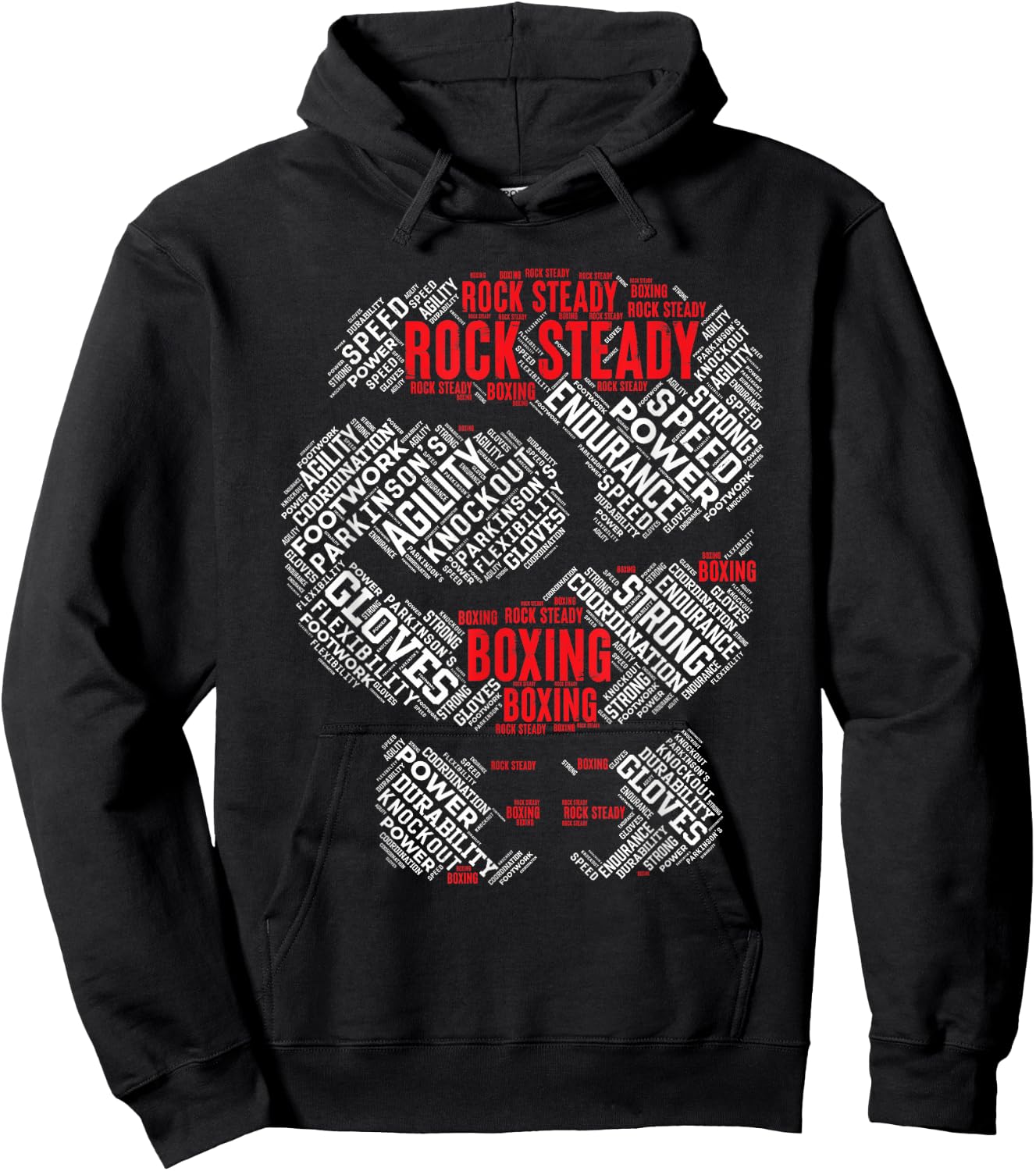 Rock Steady Boxing Glove Parkinson's Hoodie - Hoodie | Black