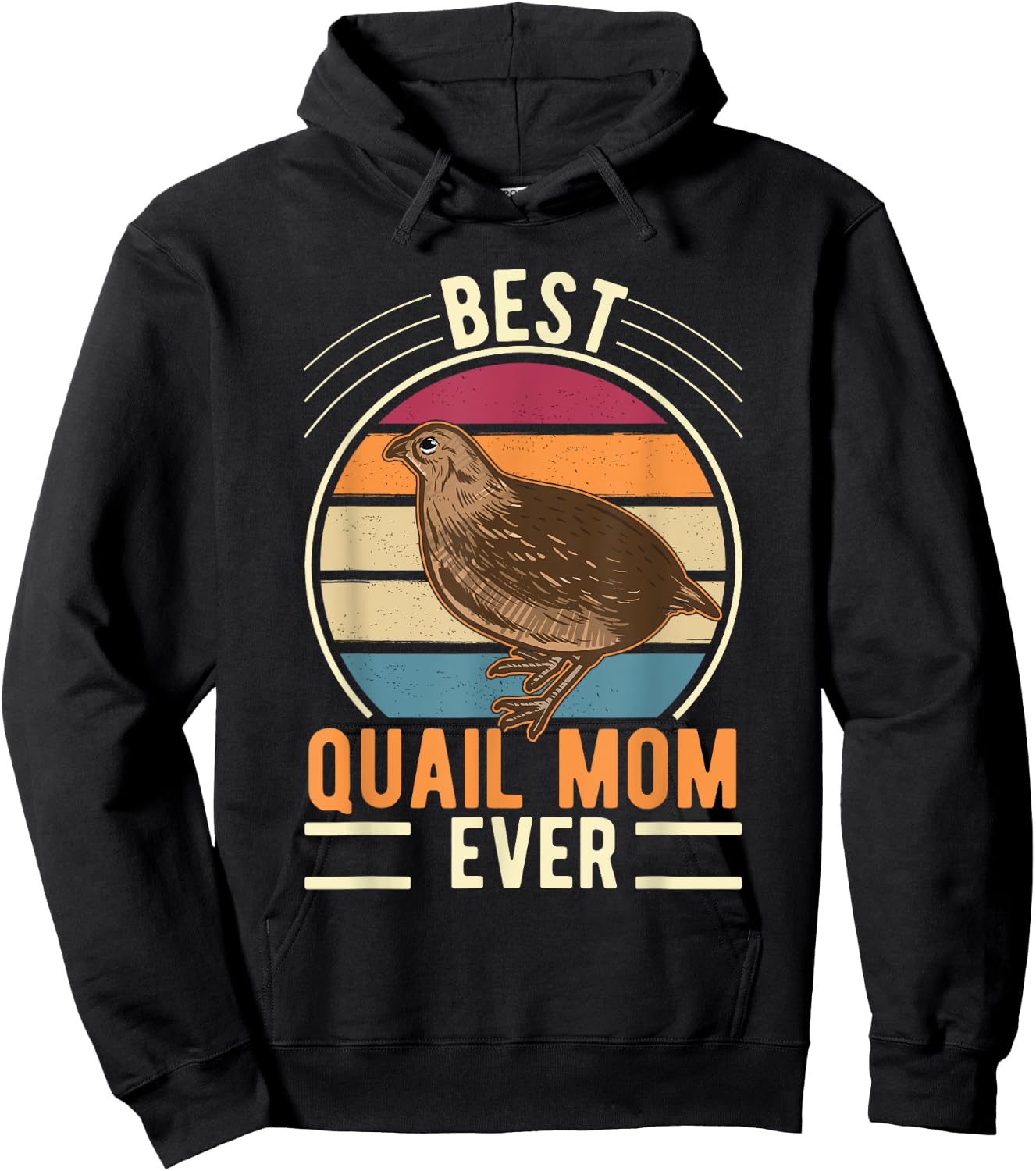 Best Quail Mom Ever Quail Quail Farmers Quail Hoodie - Hoodie | Black