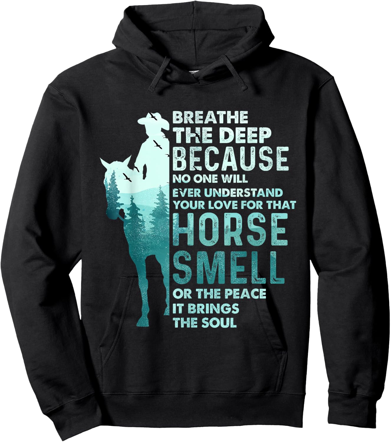 Love For That Horse Smell - Equestrian Horseback Riding Hoodie - Hoodie | Black