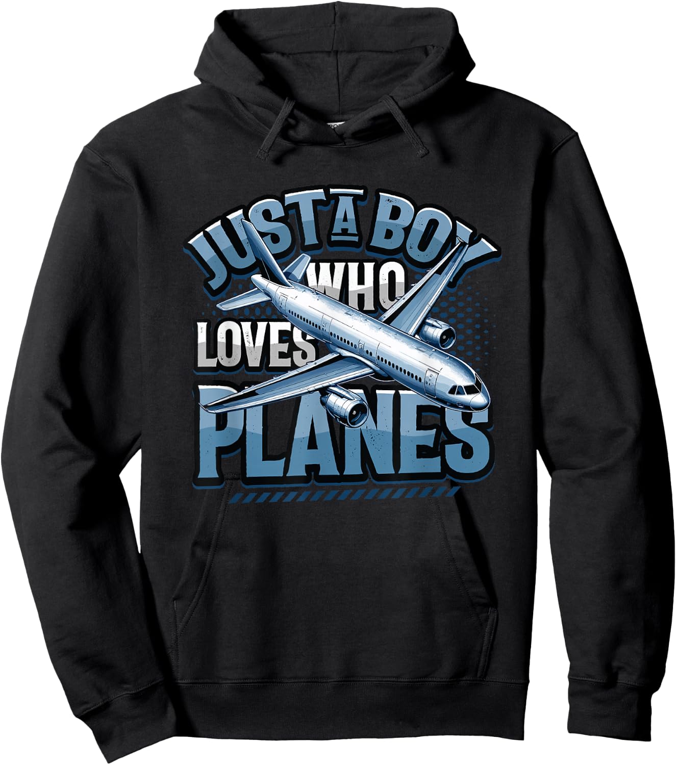 Just A Boy Who Loves Planes Hoodie - Hoodie | Black