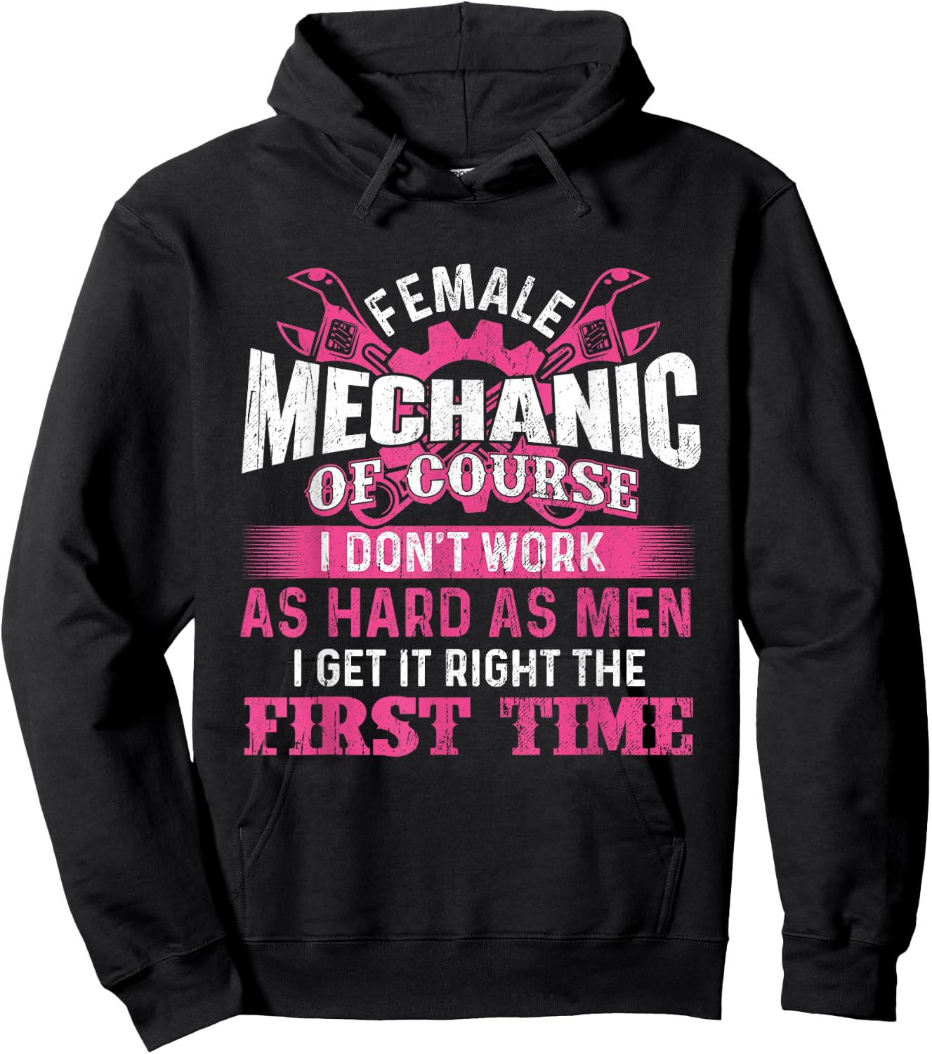 Female Mechanic - Aircraft Plane Lover Airplane Maintenance Hoodie - Hoodie | Black