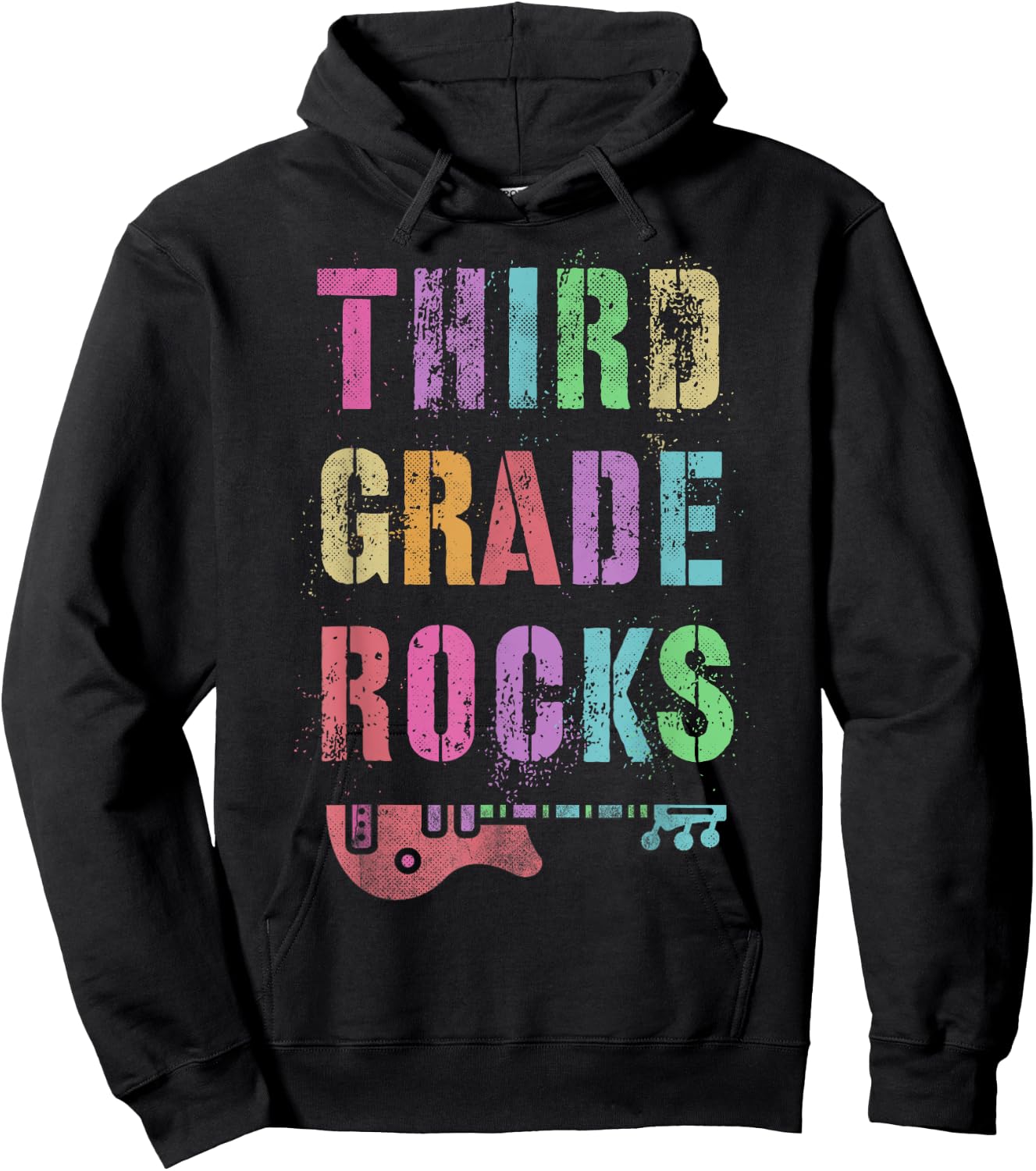 3rd GRADE ROCKS Teacher Rockstar Team THIRD Grader Is My Jam Men Women Kids Hoodie - Hoodie | Black