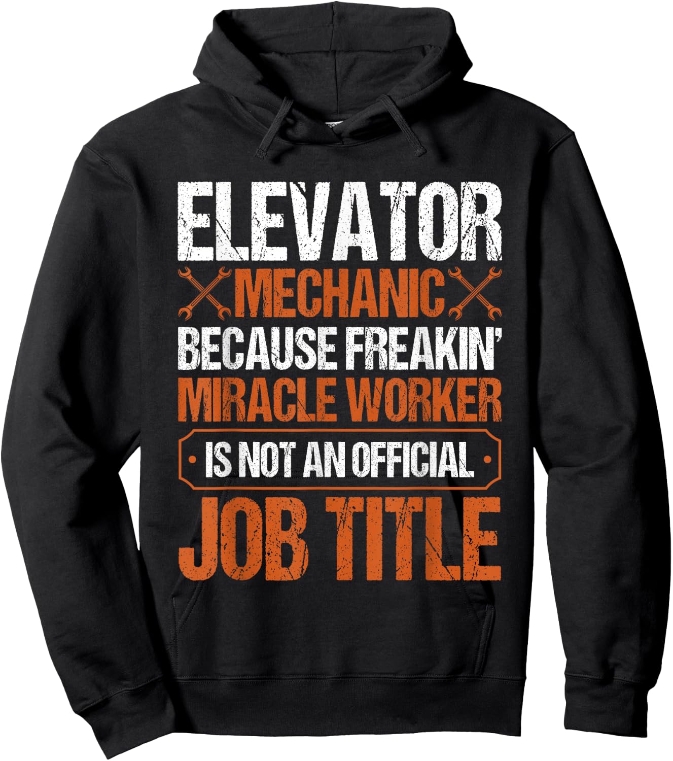 Elevator Mechanic Work Uniform Technician Hoodie - Hoodie | Black
