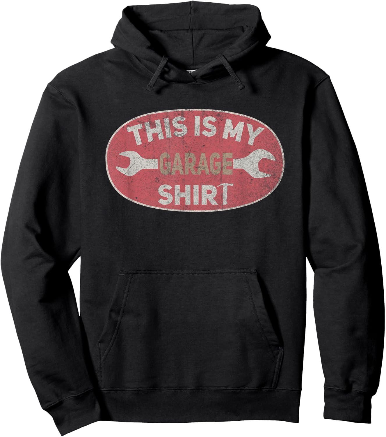 This Is My Garage Outfit Mechanic Dad Funny Garage Lover Hoodie - Hoodie | Black